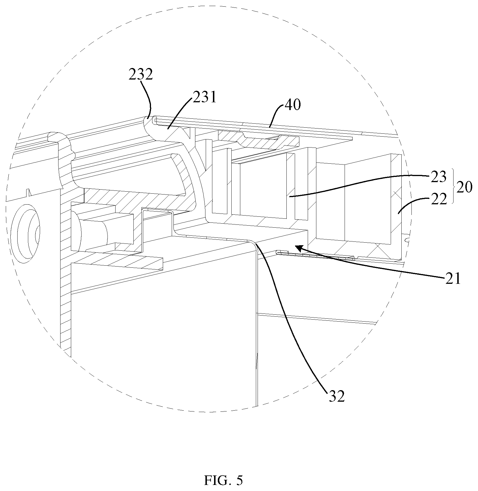 Patent US12102280 Figure 5 – Dishwasher
