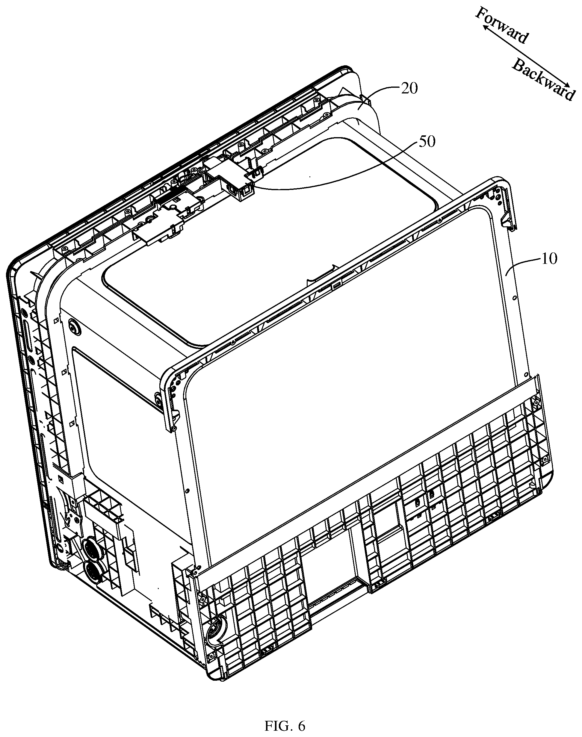 Patent US12102280 Figure 6 – Dishwasher