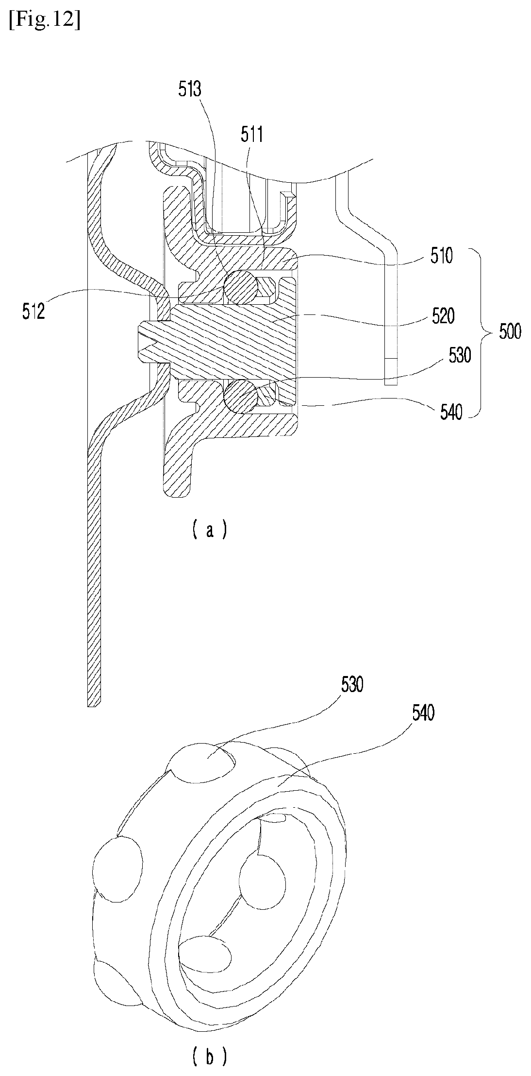 Patent US12102281 Figure 12 – Rail device for dishwasher