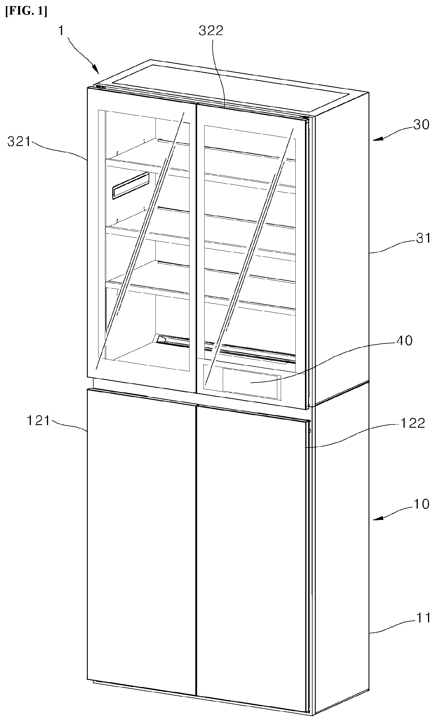 Patent US12102282 Figure 1 – Shoe management apparatus