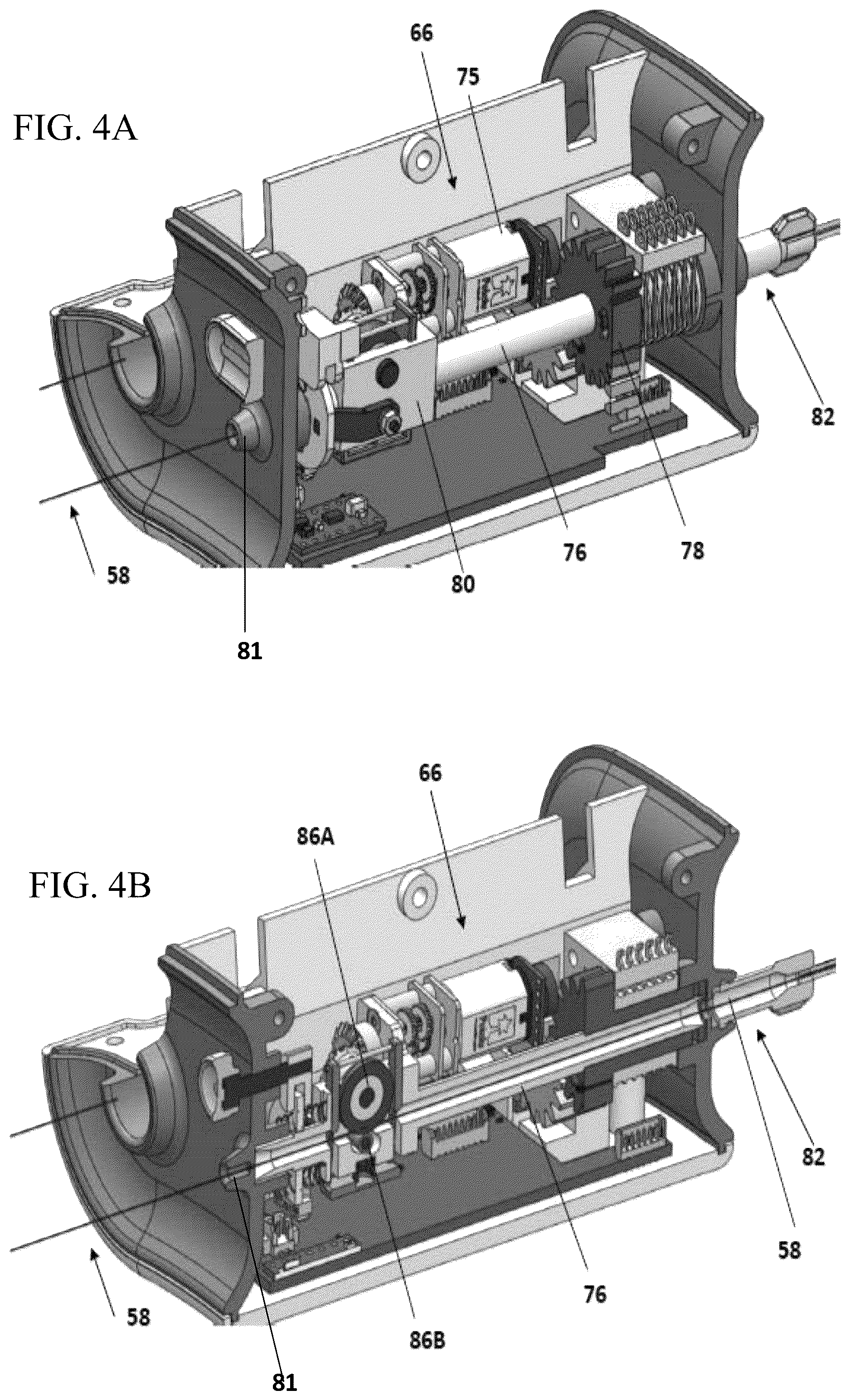 Patent US12102290 Figure 4 – Device for automatically inserting and manipulating a medical tool into and within a bodily lumen