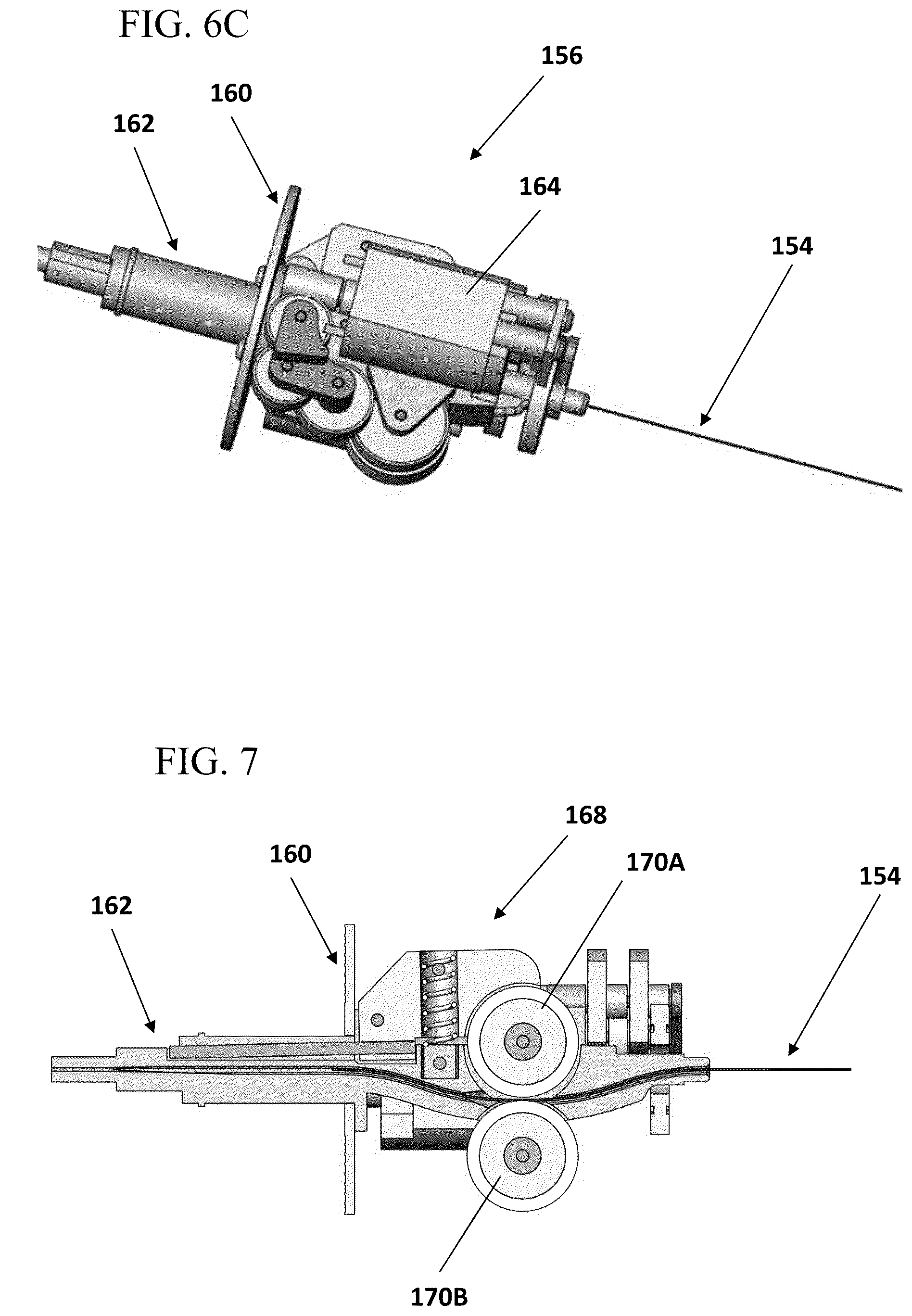 Patent US12102290 Figure 7 – Device for automatically inserting and manipulating a medical tool into and within a bodily lumen