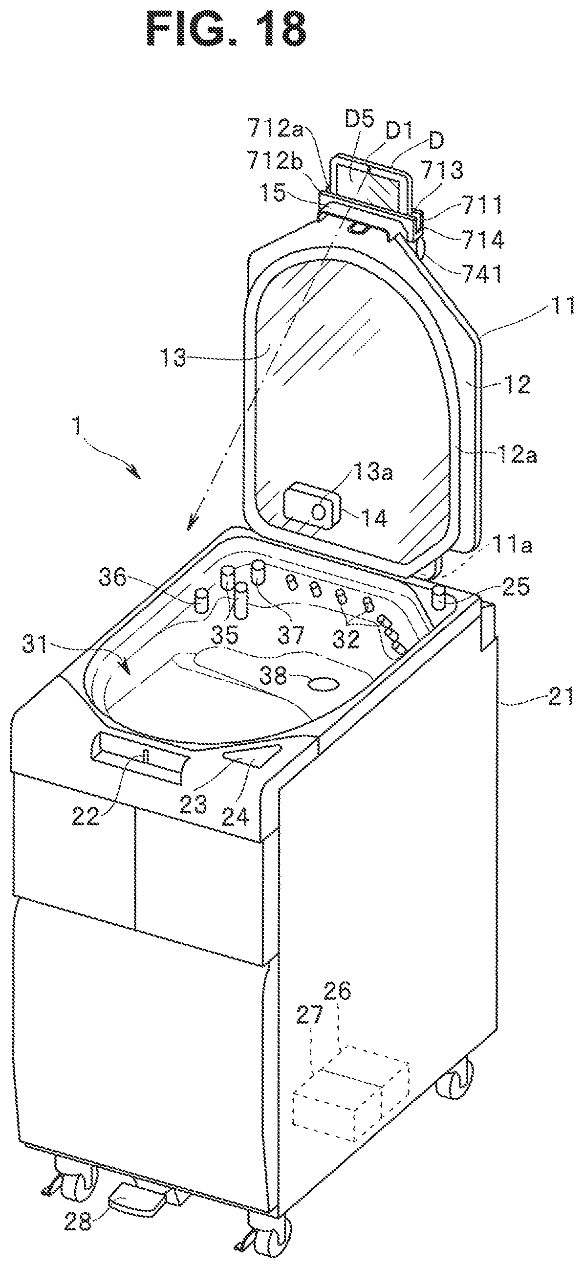 Patent US12102299 Figure 14 – Endoscope reprocessor