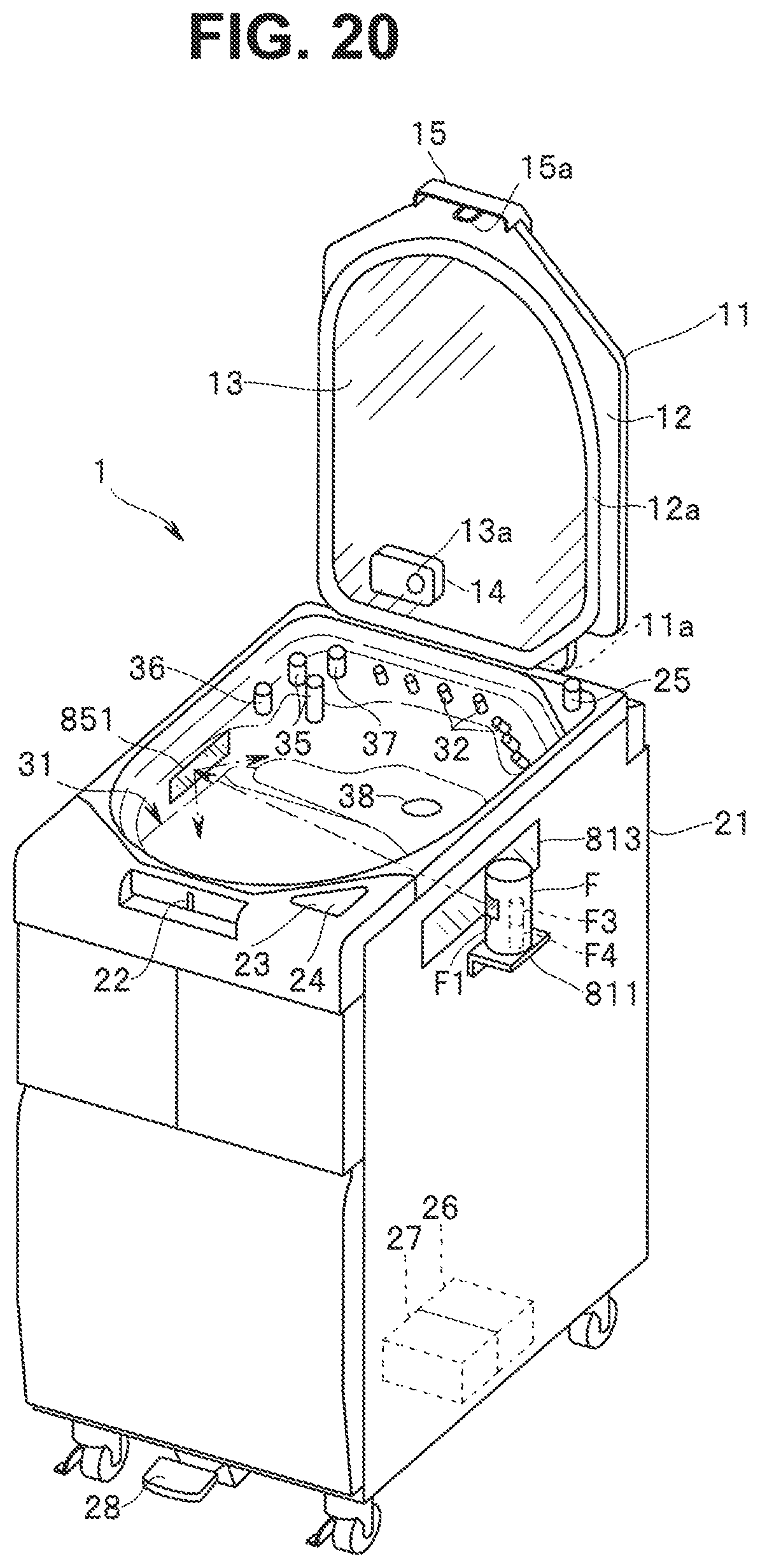 Patent US12102299 Figure 16 – Endoscope reprocessor
