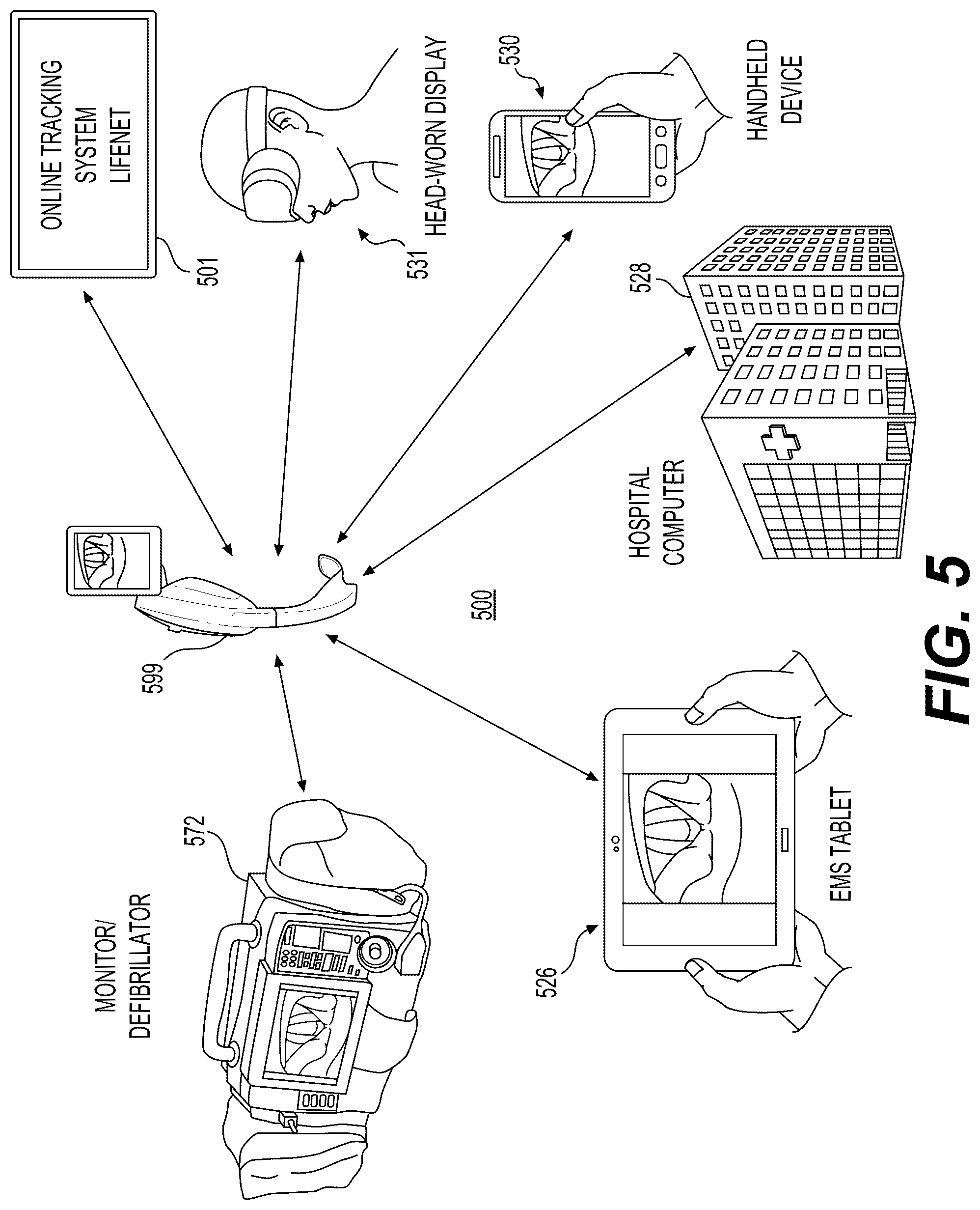 Patent US12102301 Figure 5 – Laryngoscope with handle-grip activated recording