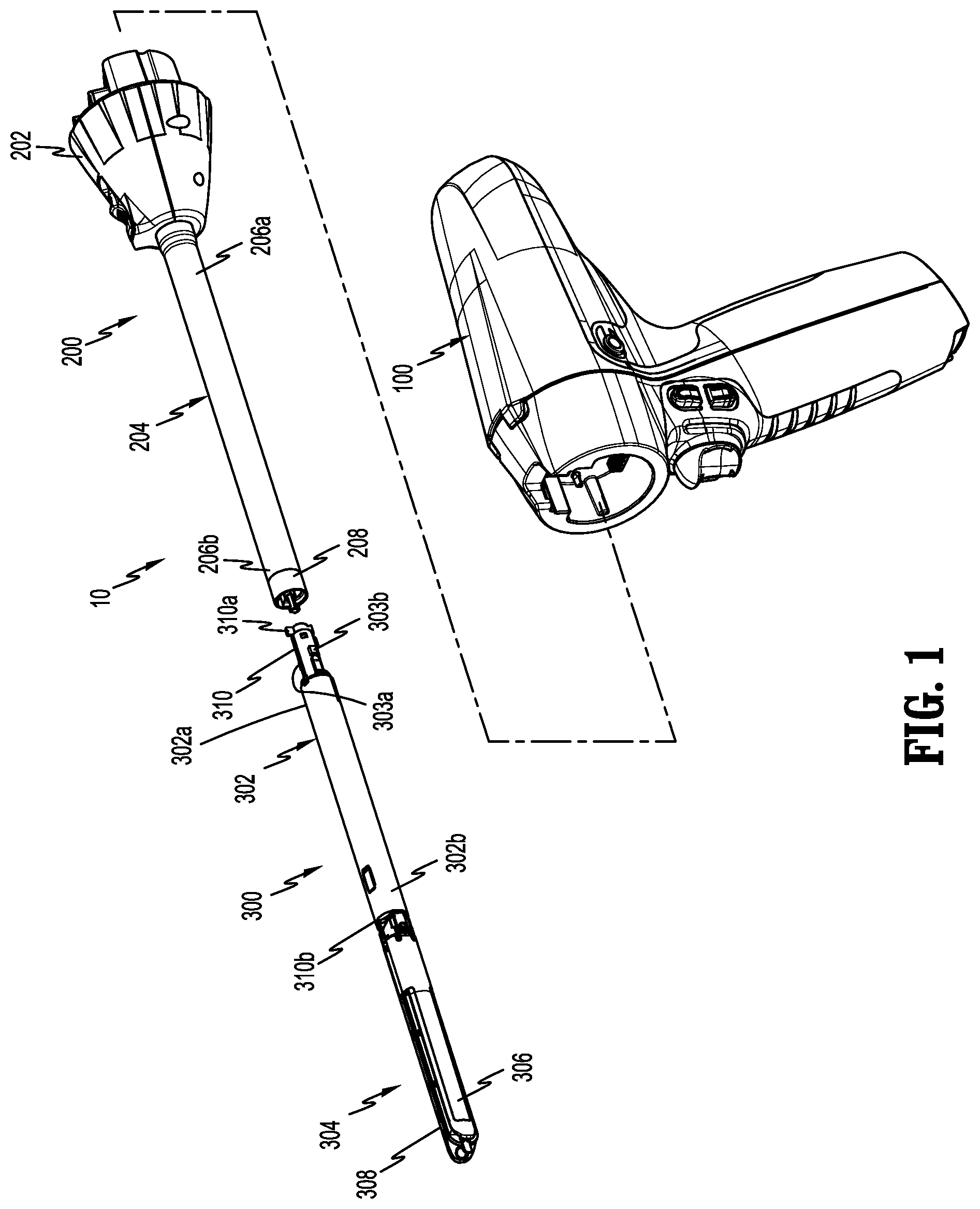 Patent US12102305 Figure 1 – Adapter assemblies and surgical loading units