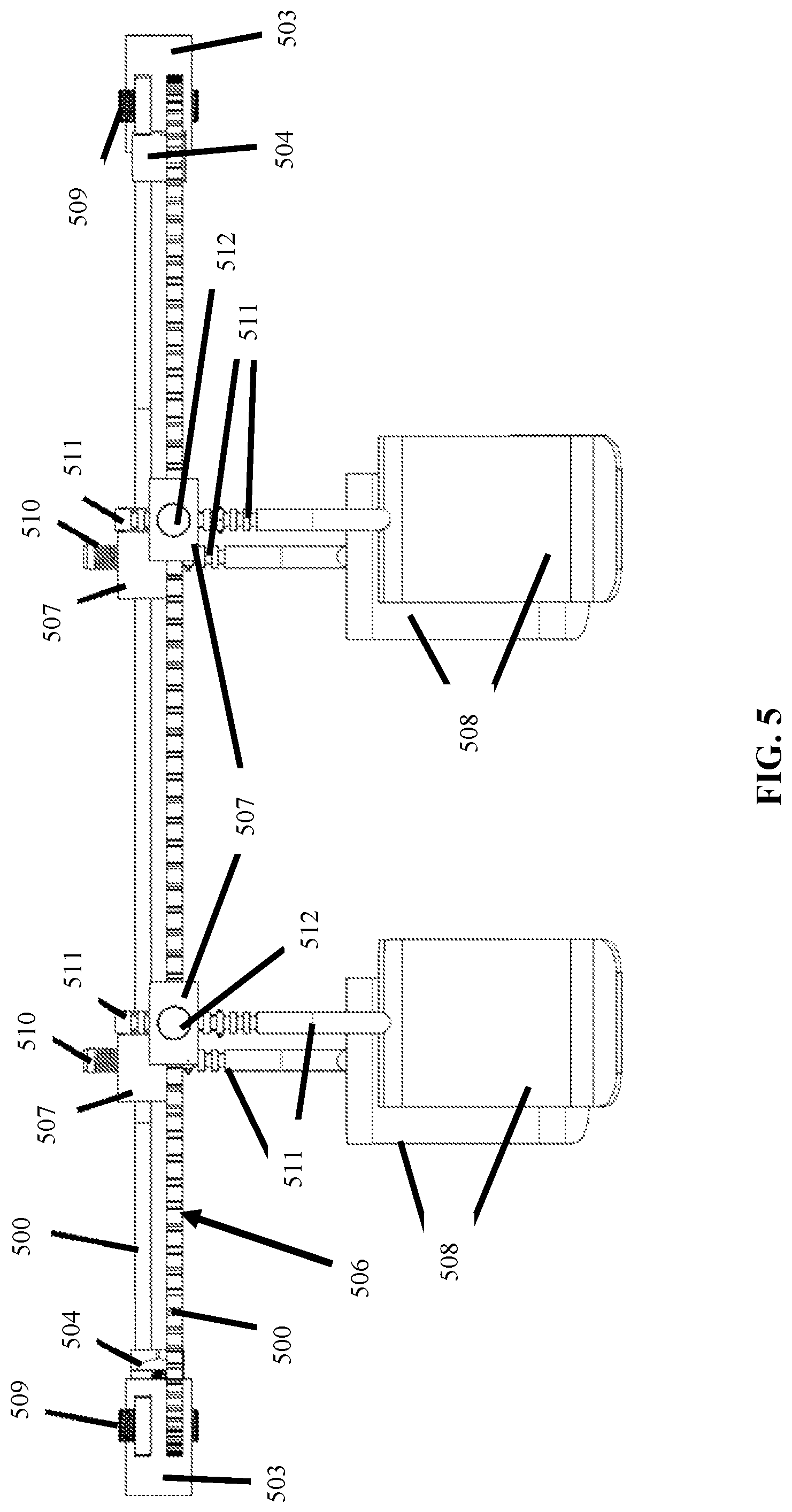 Patent US12102313 Figure 5 – Adjustable locking surgical retractor