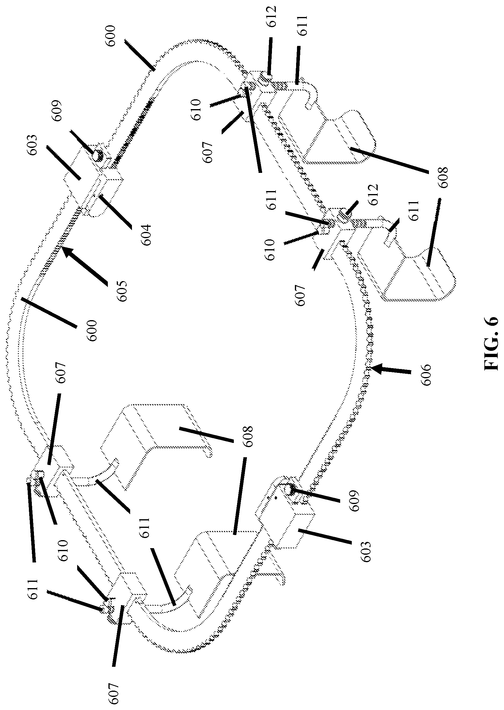Patent US12102313 Figure 6 – Adjustable locking surgical retractor