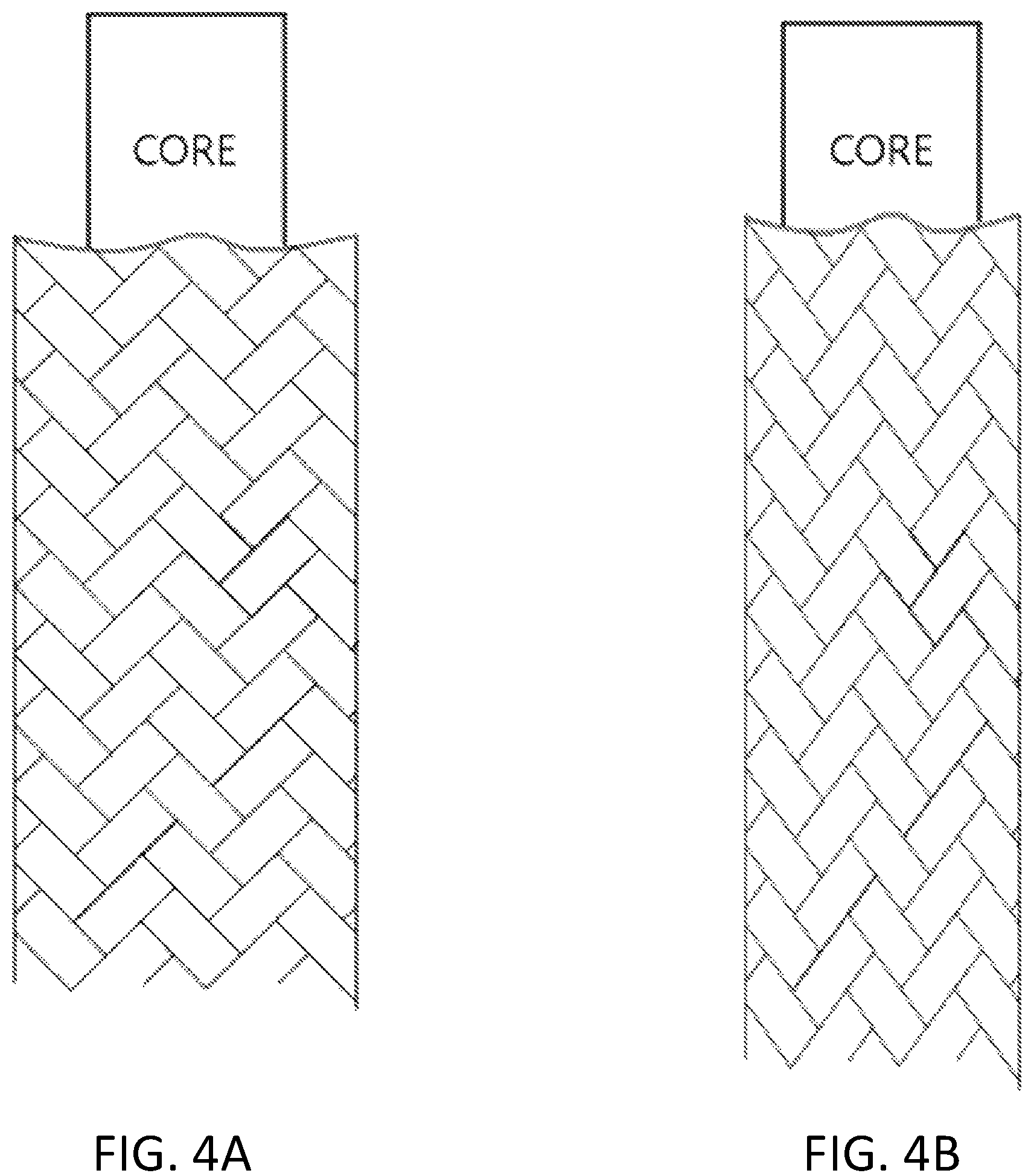 Patent US12102320 Figure 4 – Small diameter fiber braid with central core member