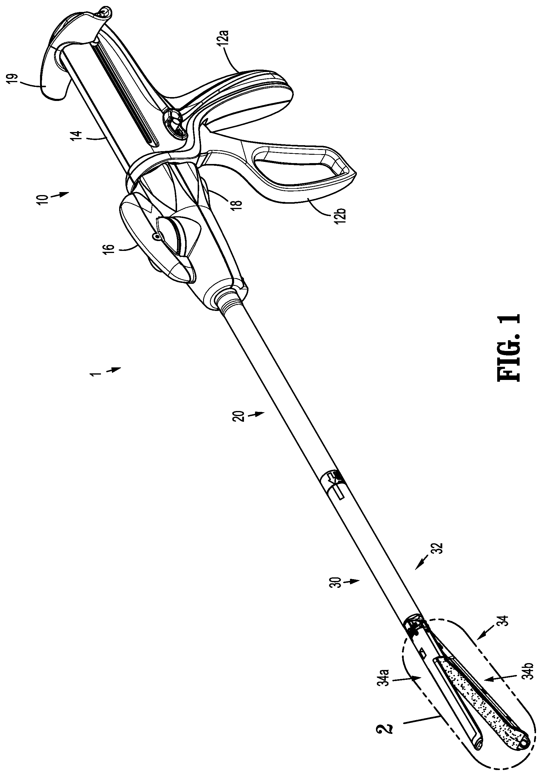 Patent US12102322 Figure 1 – Buttress attachment for surgical stapling apparatus