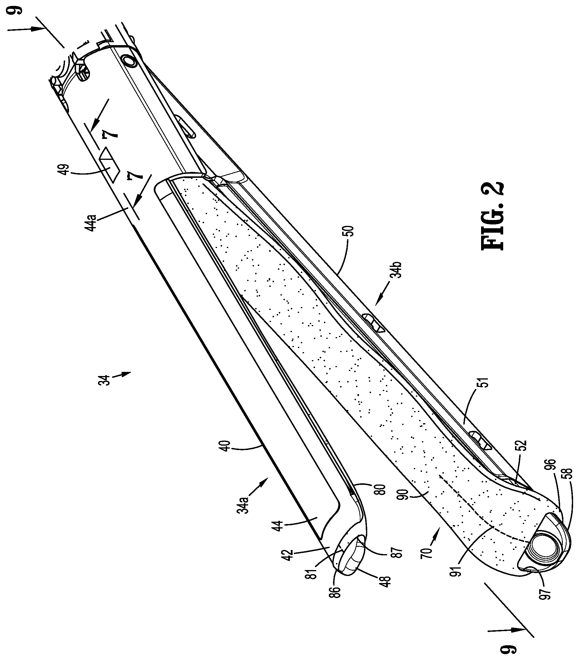 Patent US12102322 Figure 2 – Buttress attachment for surgical stapling apparatus