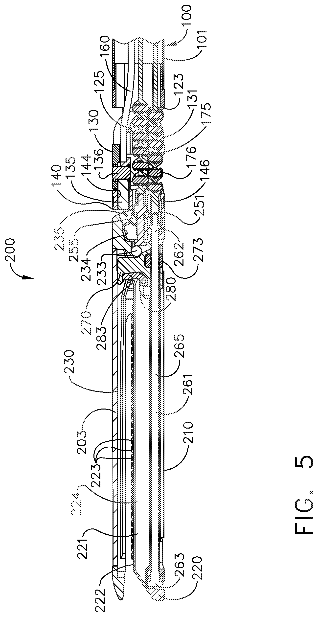 Patent US12102323 Figure 5 – Rotary-driven surgical stapling assembly comprising a floatable component