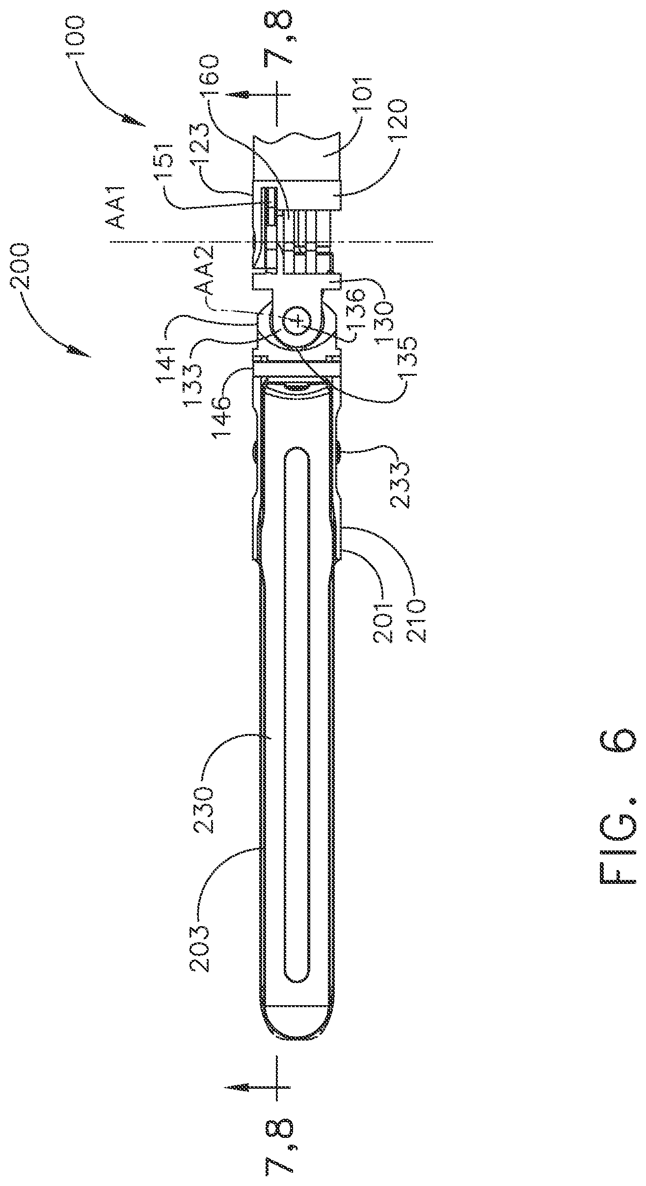 Patent US12102323 Figure 6 – Rotary-driven surgical stapling assembly comprising a floatable component
