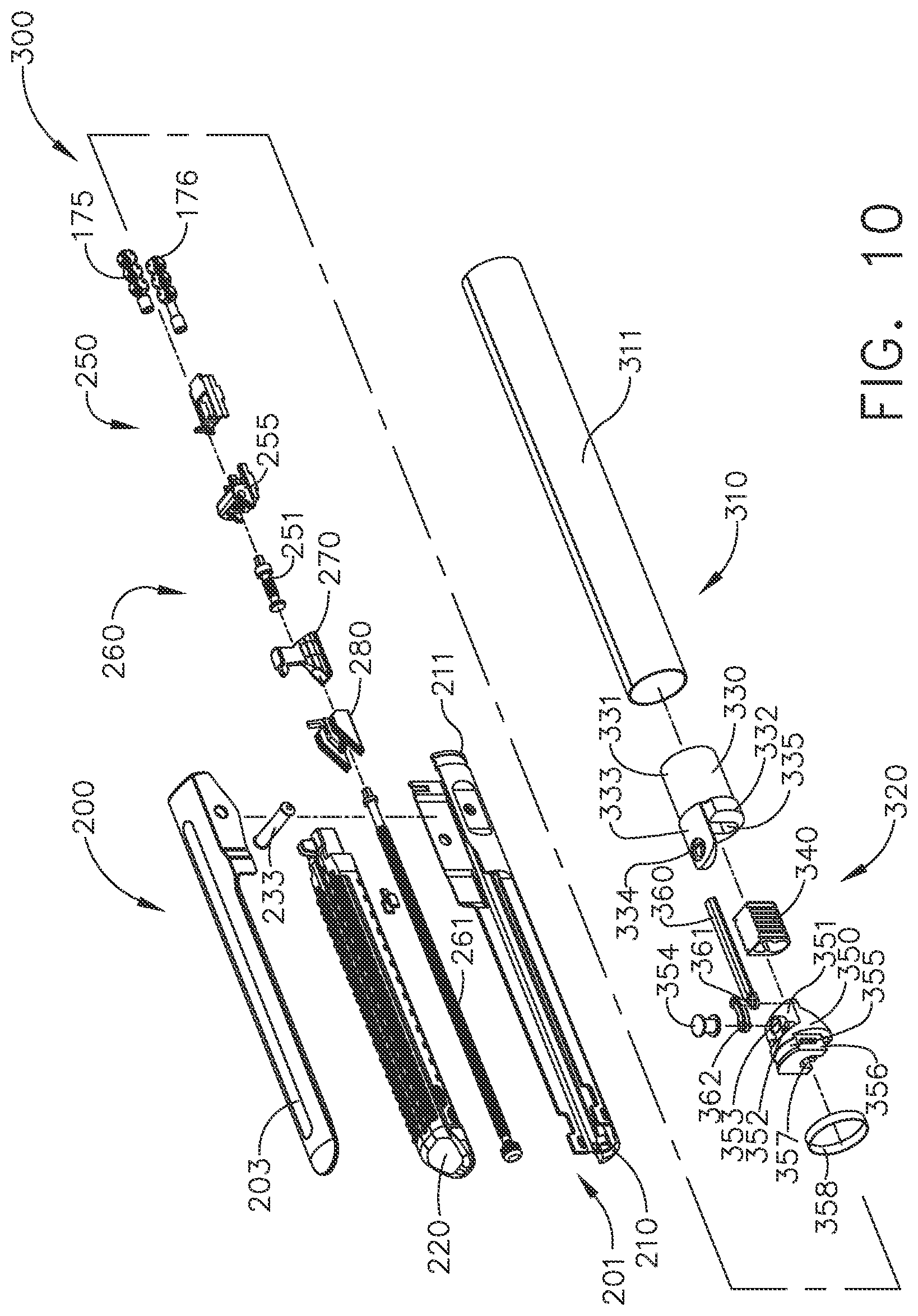 Patent US12102323 Figure 10 – Rotary-driven surgical stapling assembly comprising a floatable component