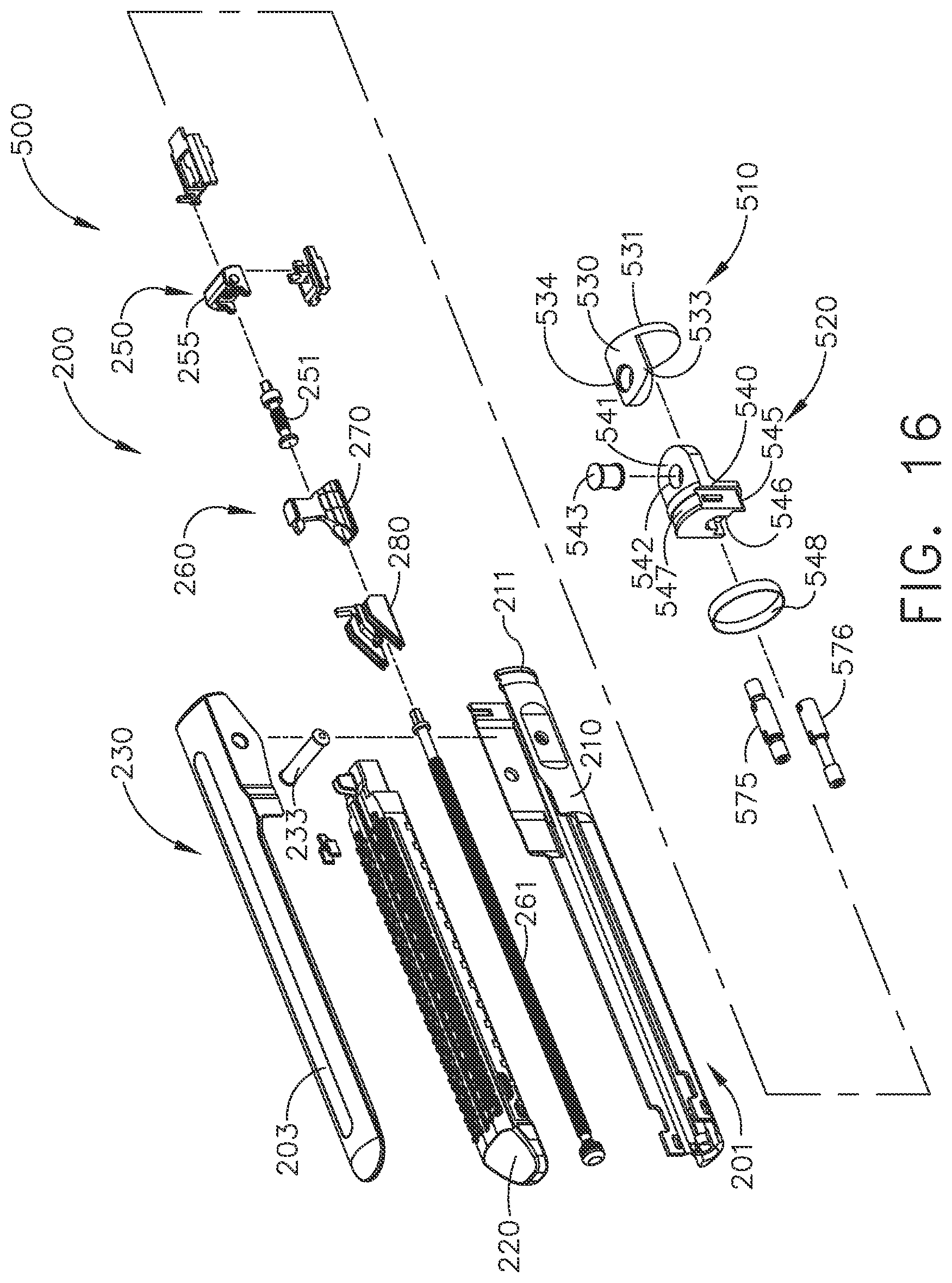 Patent US12102323 Figure 16 – Rotary-driven surgical stapling assembly comprising a floatable component