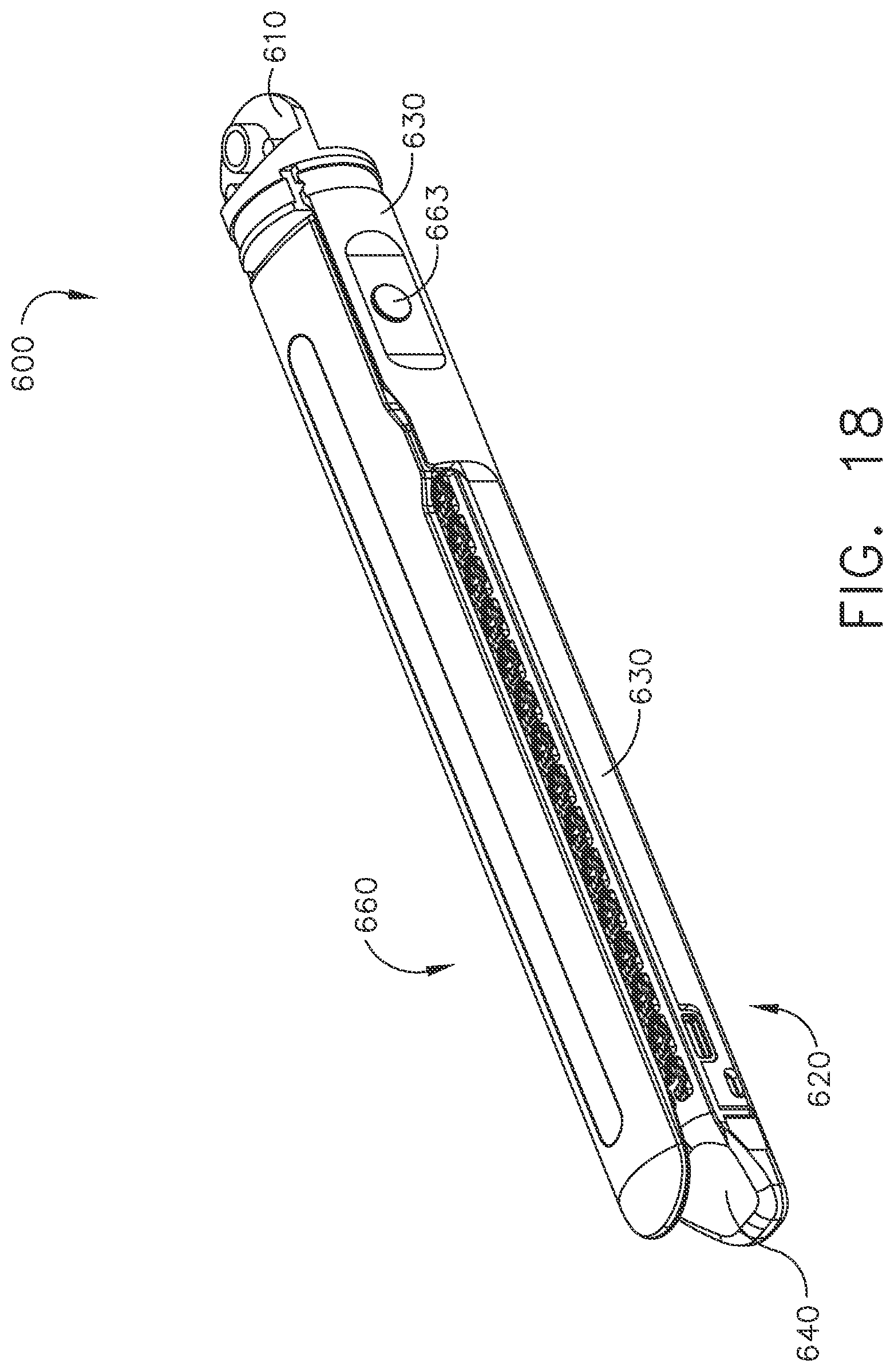 Patent US12102323 Figure 18 – Rotary-driven surgical stapling assembly comprising a floatable component