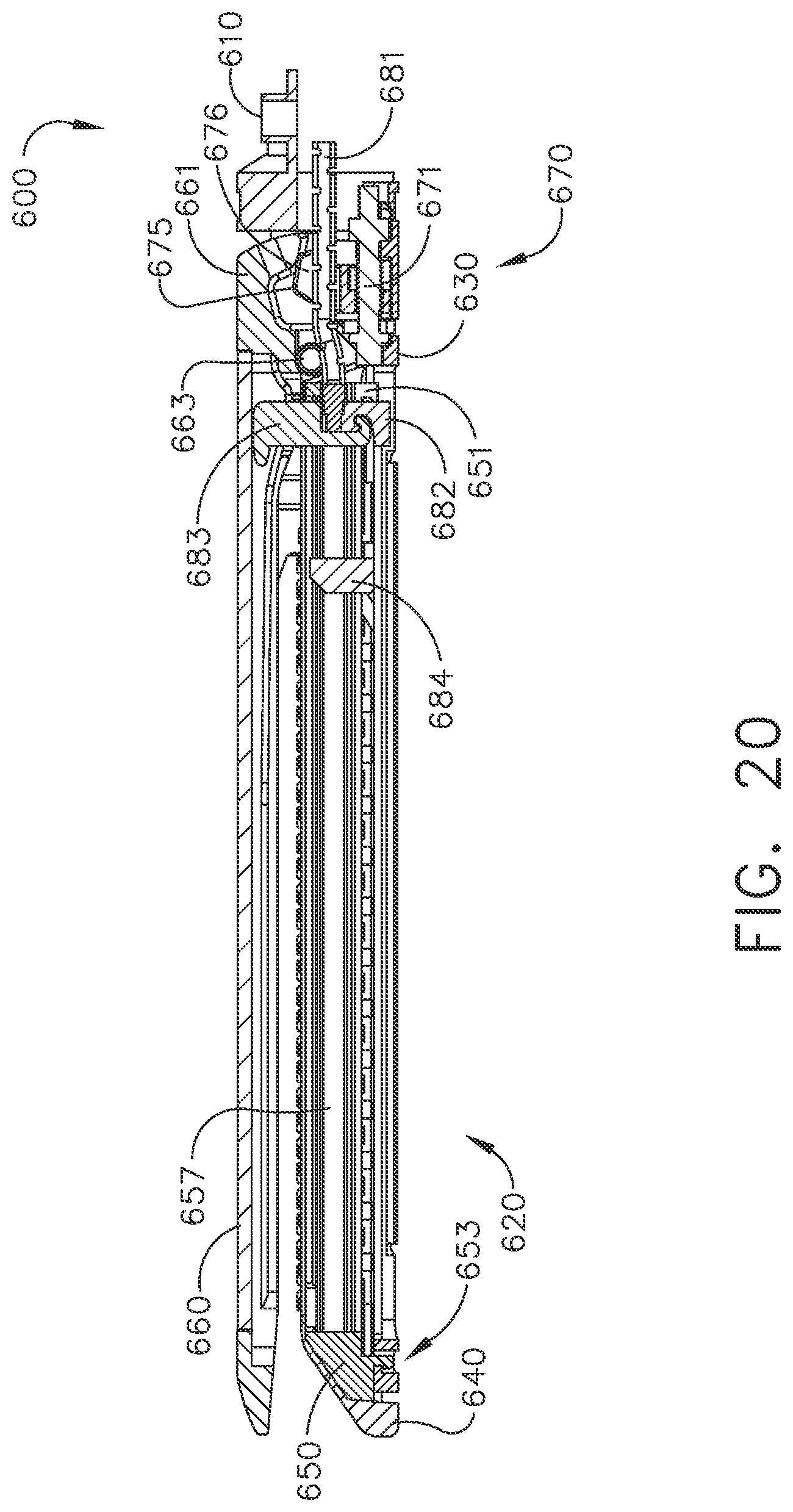 Patent US12102323 Figure 20 – Rotary-driven surgical stapling assembly comprising a floatable component