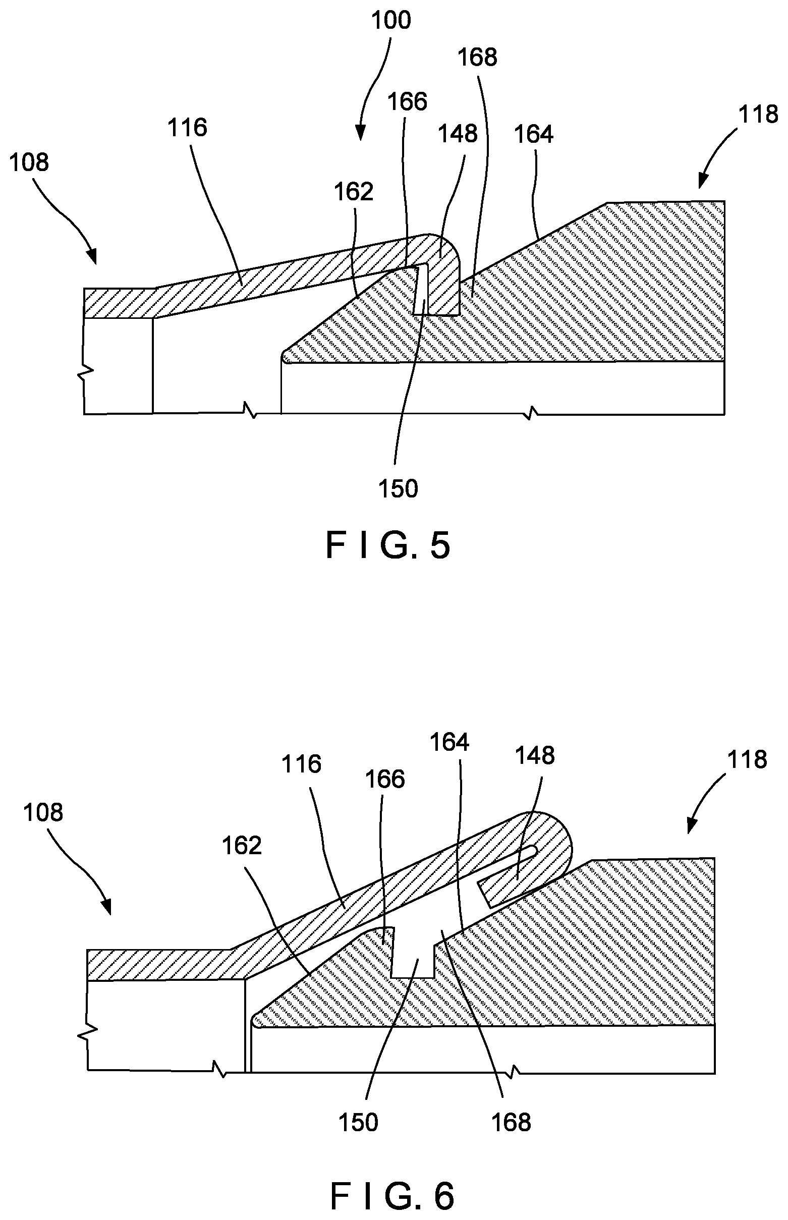 Patent US12102335 Figure 3 – Reloadable clip with a flaring capsule deformation