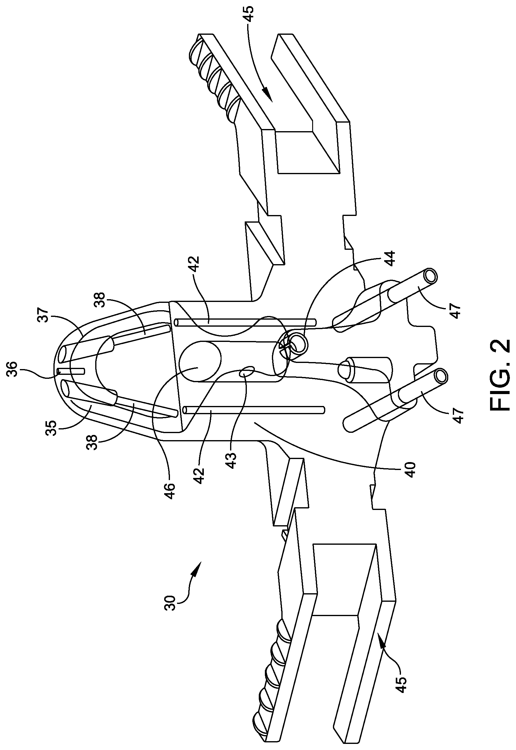 Patent US12102339 Figure 2 – Instrument for intra-operative implant templating using fluoroscopy
