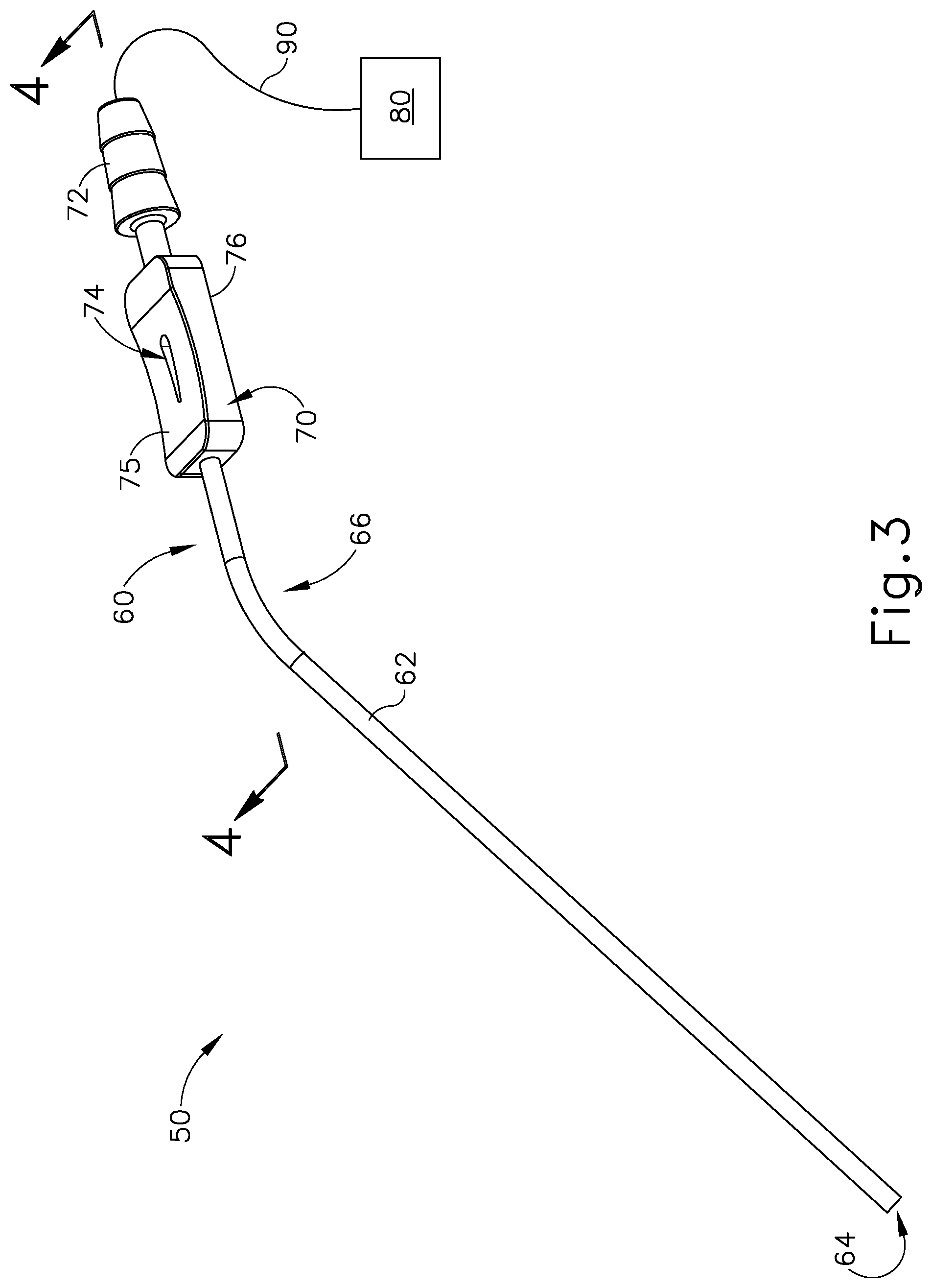 Patent US12102345 Figure 3 – Navigable suction instrument with coaxial annular sensor