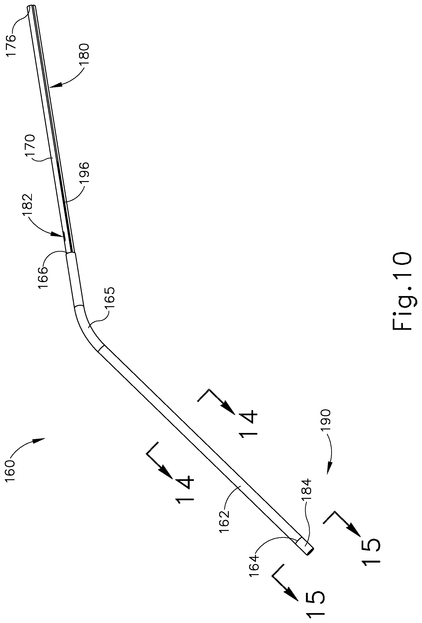 Patent US12102345 Figure 10 – Navigable suction instrument with coaxial annular sensor