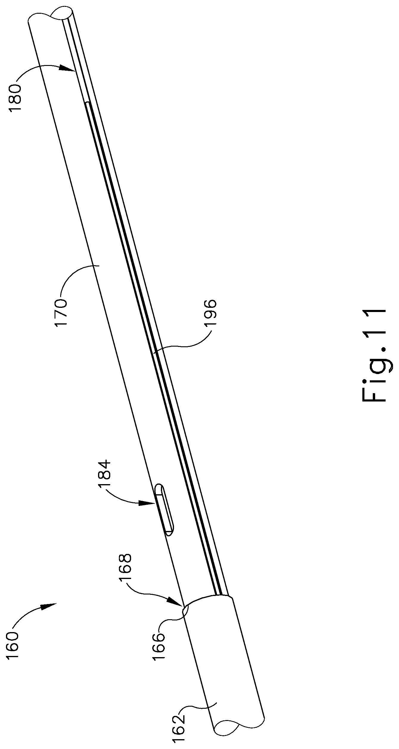 Patent US12102345 Figure 11 – Navigable suction instrument with coaxial annular sensor