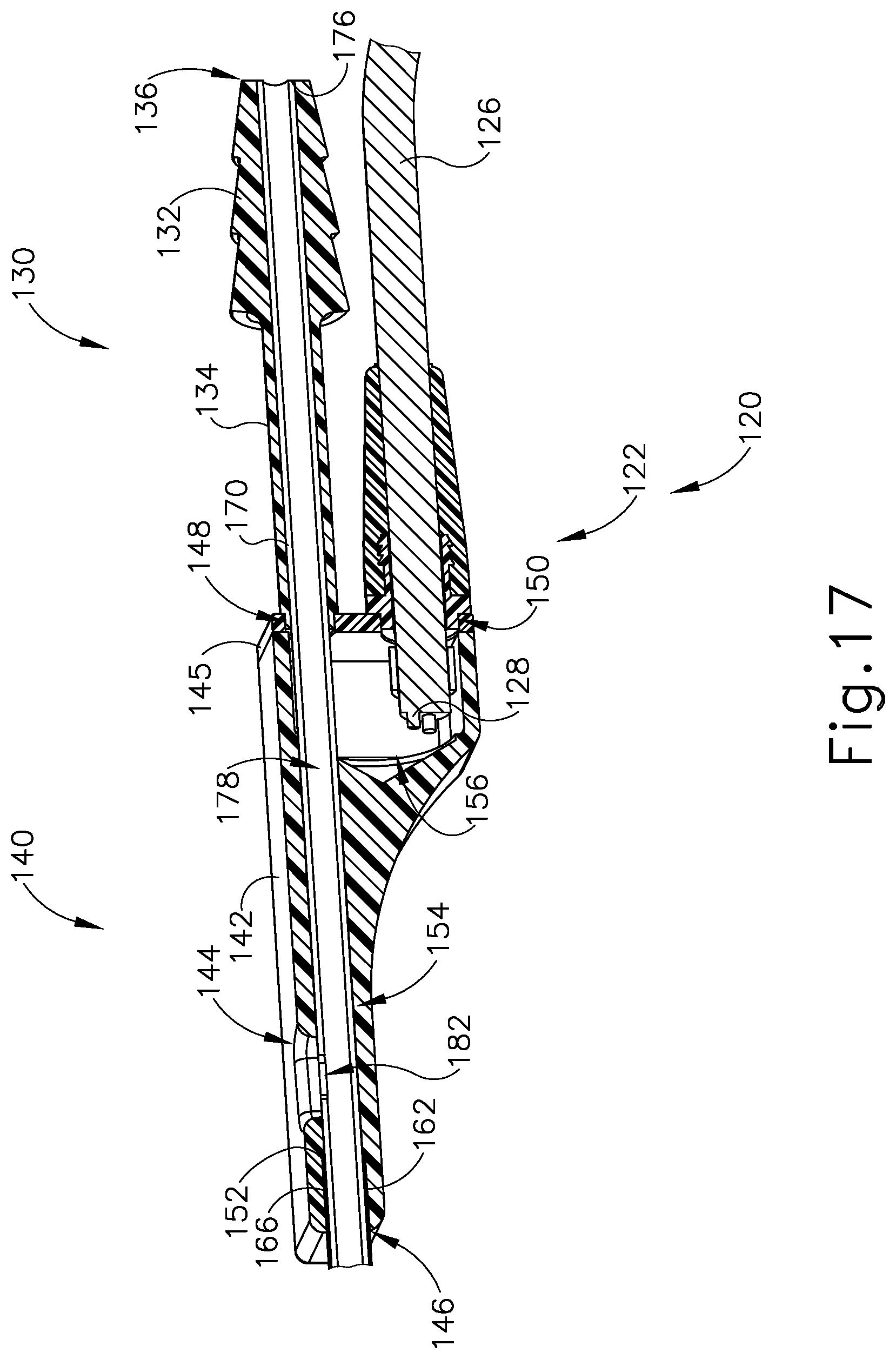 Patent US12102345 Figure 17 – Navigable suction instrument with coaxial annular sensor