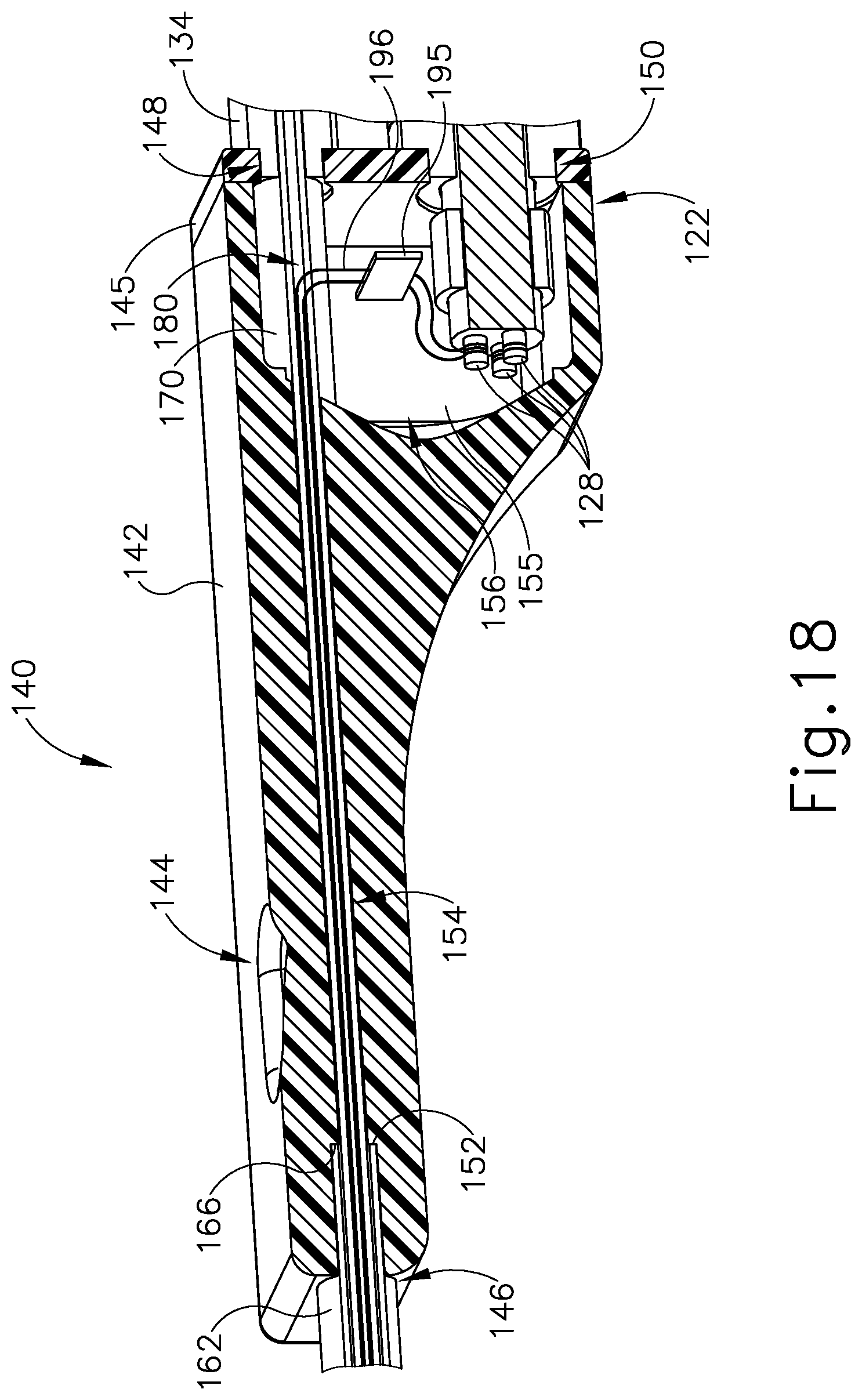 Patent US12102345 Figure 18 – Navigable suction instrument with coaxial annular sensor
