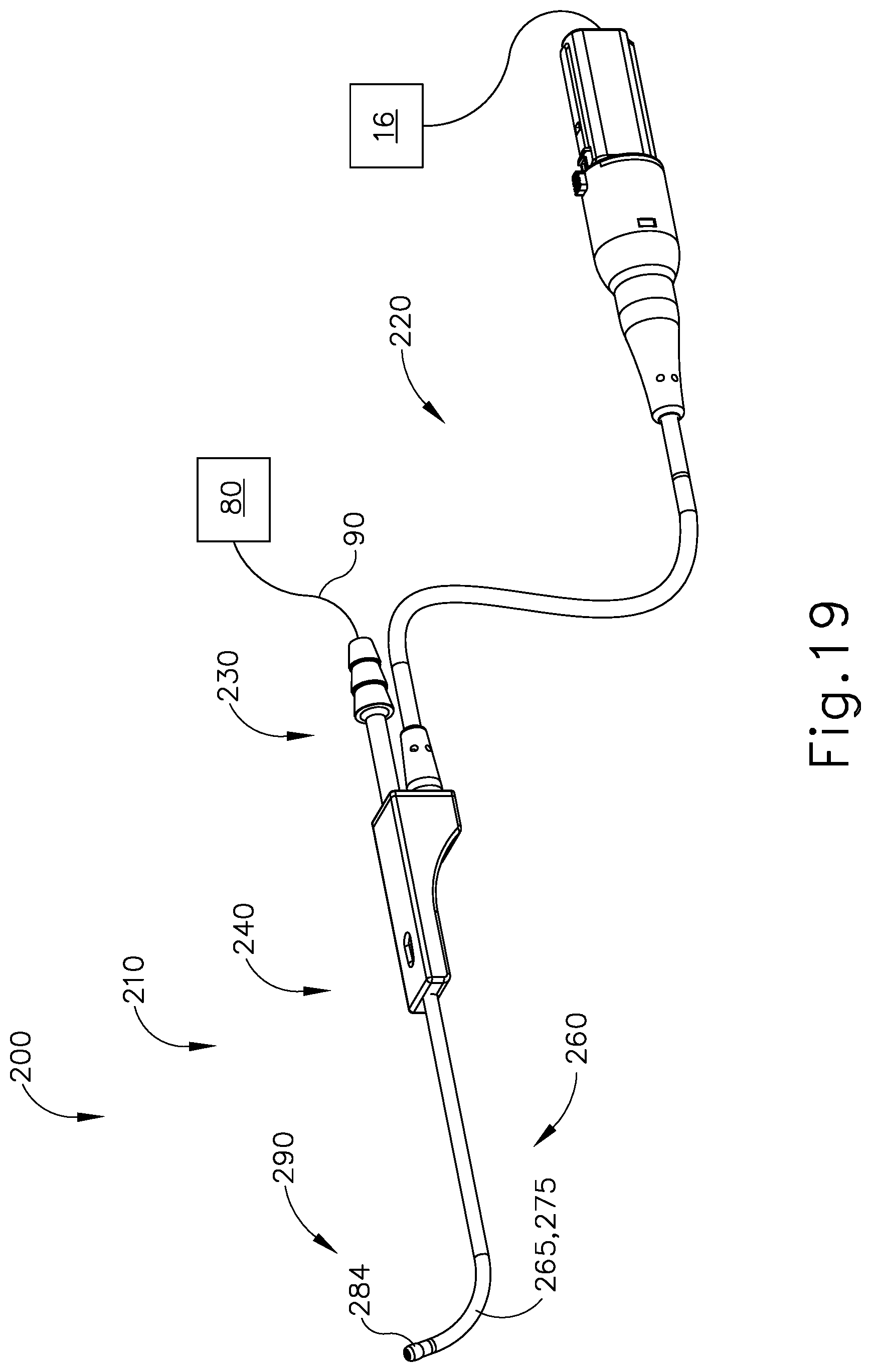 Patent US12102345 Figure 19 – Navigable suction instrument with coaxial annular sensor