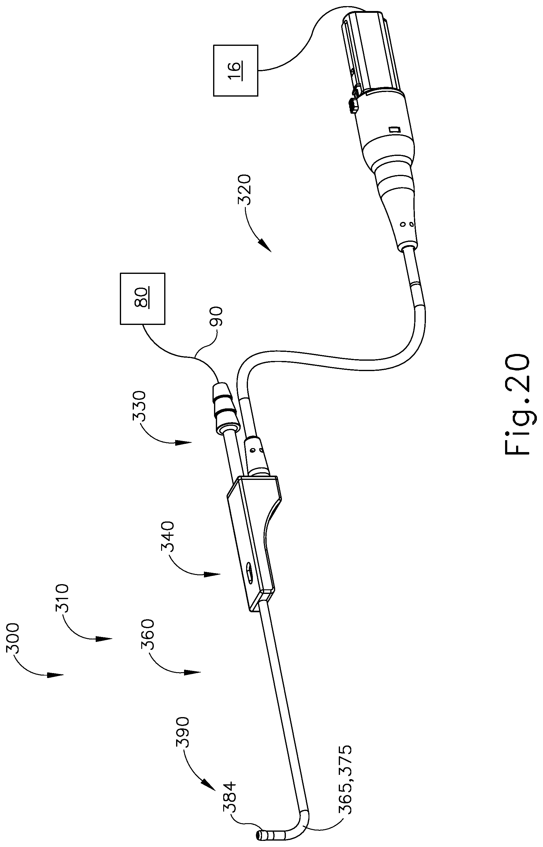 Patent US12102345 Figure 20 – Navigable suction instrument with coaxial annular sensor