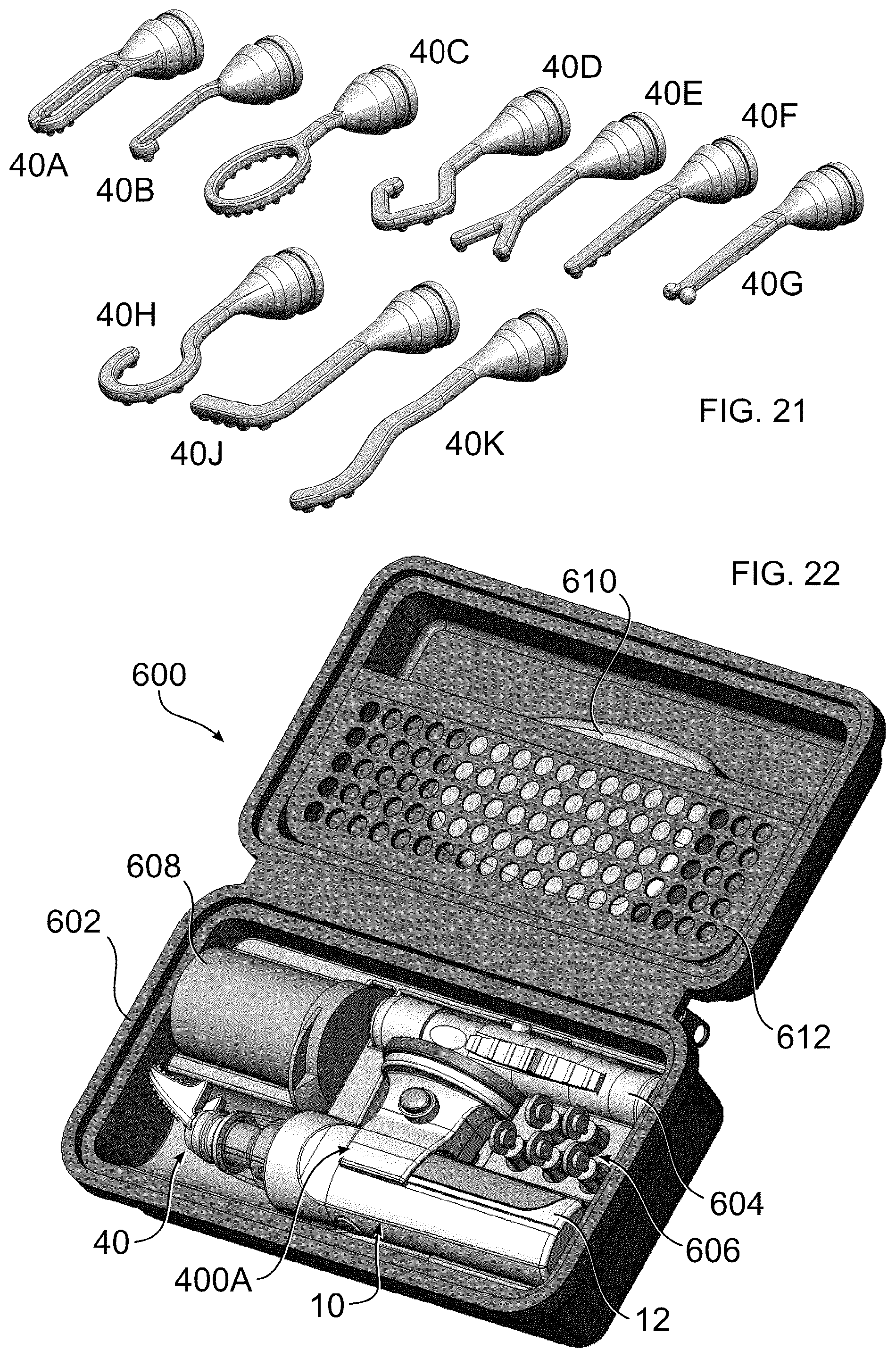 Patent US12102347 Figure 6 – Holder for mounting a handheld tool to a surface