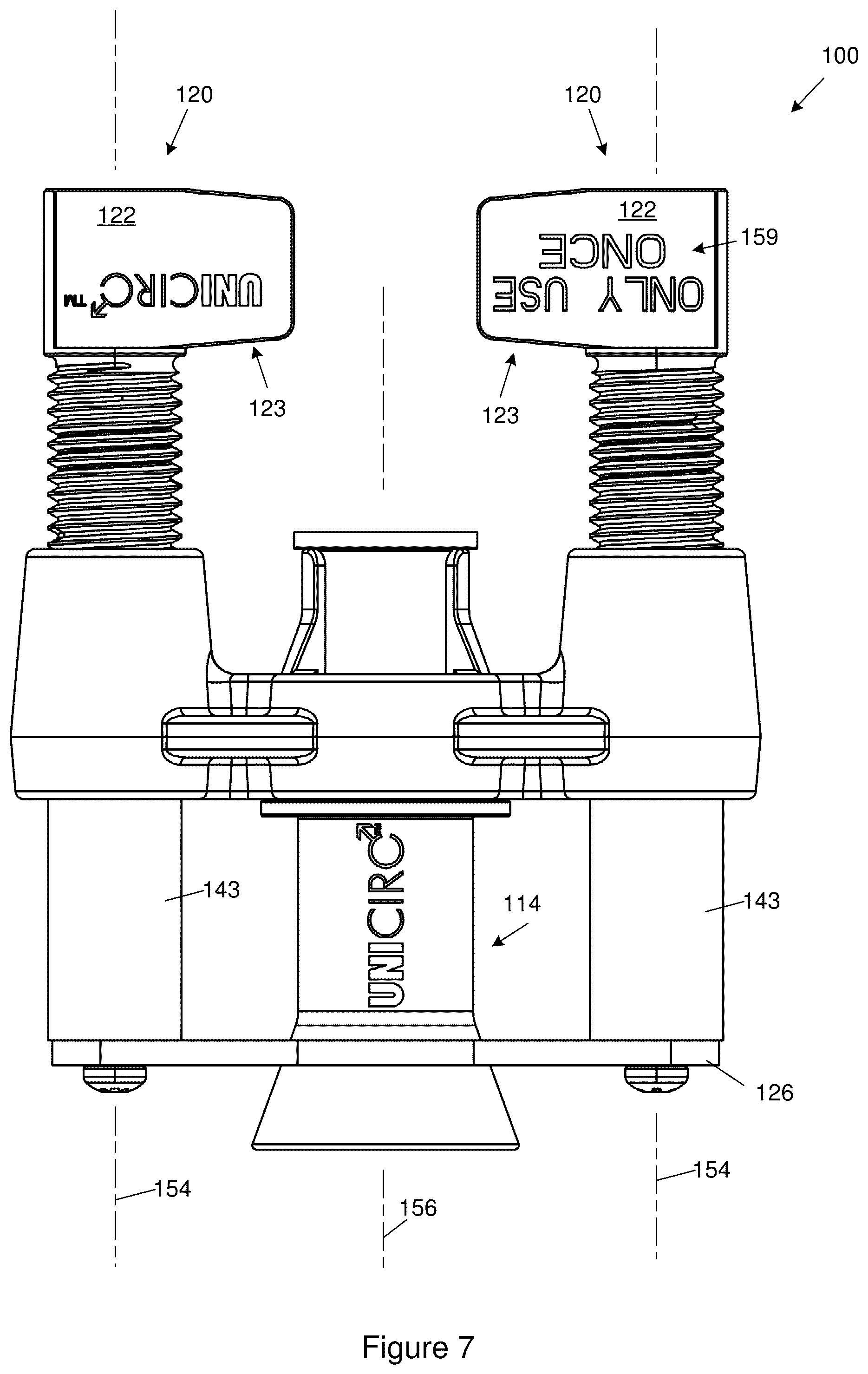 Patent US12102349 Figure 7 – Circumcision device