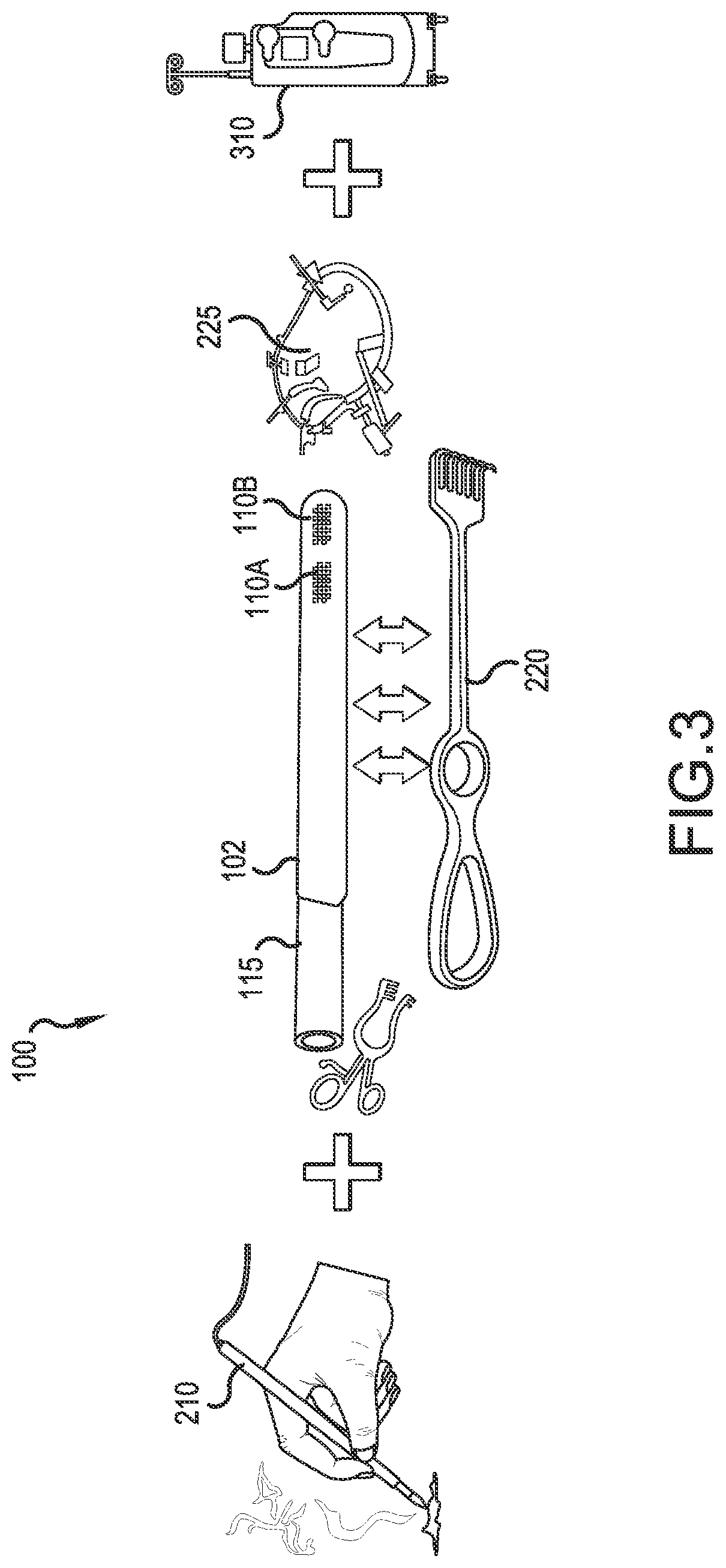 Patent US12102352 Figure 3 – Magnetic suctioning surgical cannula apparatus, system and method