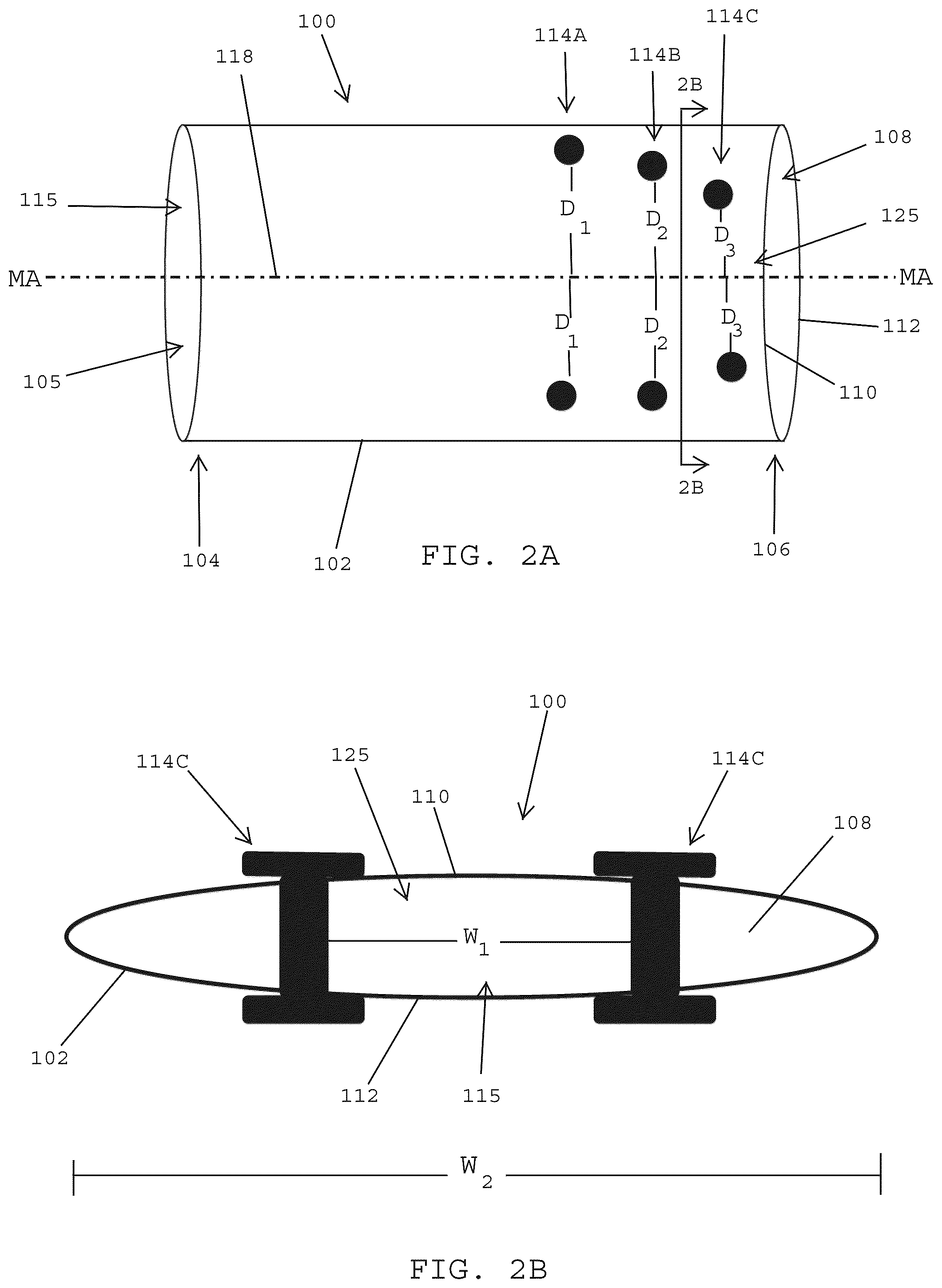 Patent US12102354 Figure 2 – Implant delivery sleeves having non-tapered tubular walls with constricted implant delivery channels for inserting implants into tissue pockets