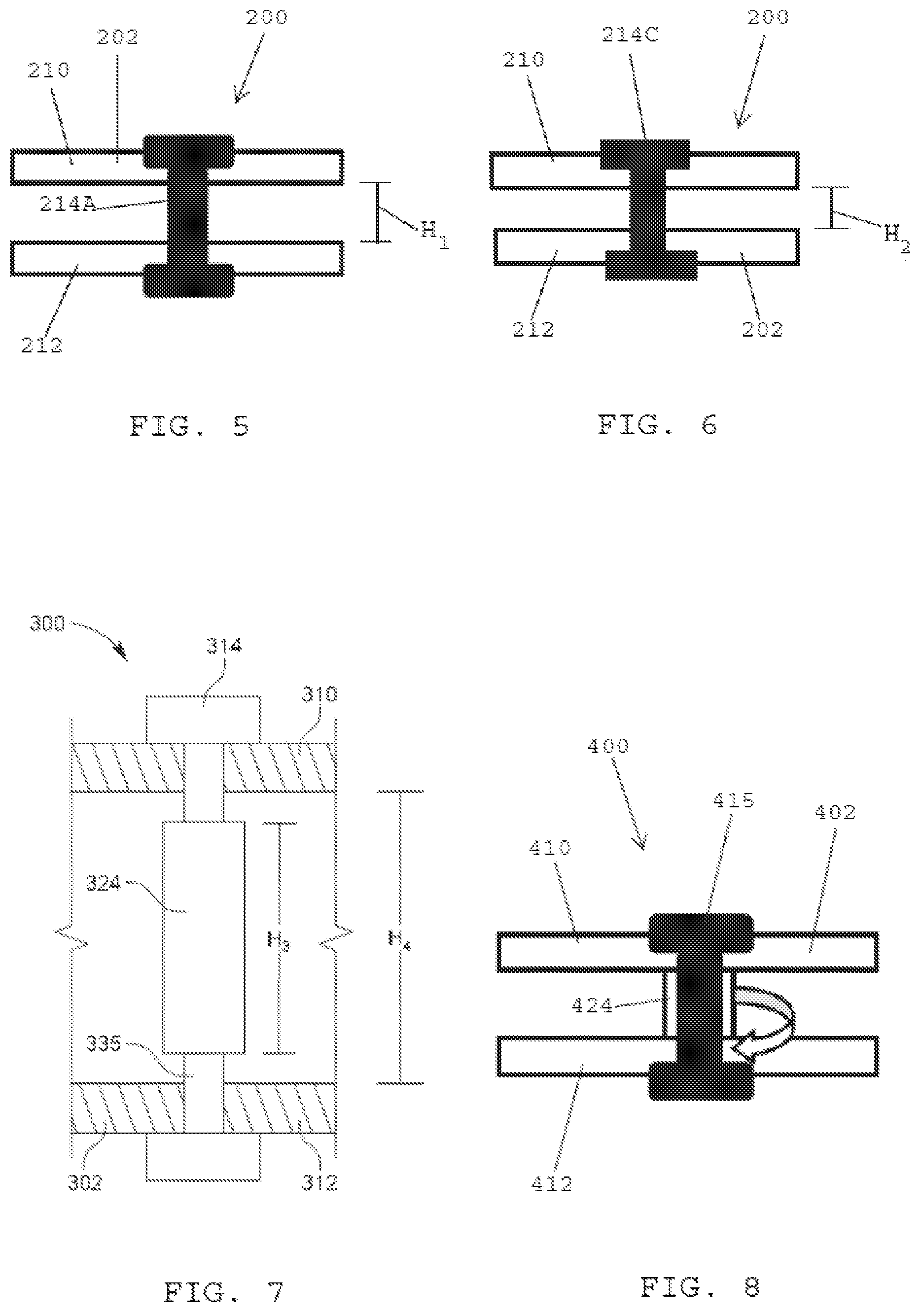 Patent US12102354 Figure 4 – Implant delivery sleeves having non-tapered tubular walls with constricted implant delivery channels for inserting implants into tissue pockets