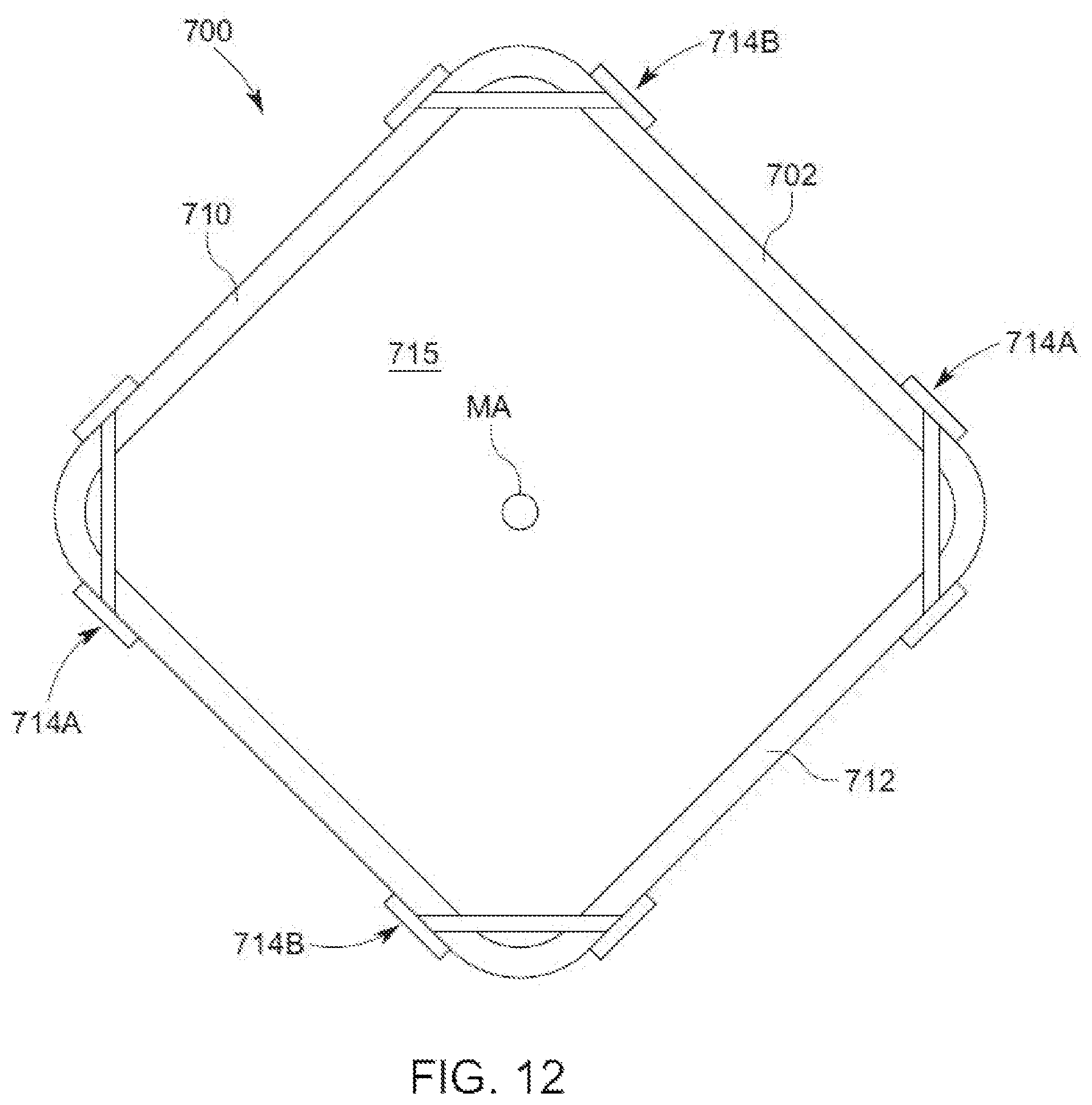 Patent US12102354 Figure 7 – Implant delivery sleeves having non-tapered tubular walls with constricted implant delivery channels for inserting implants into tissue pockets