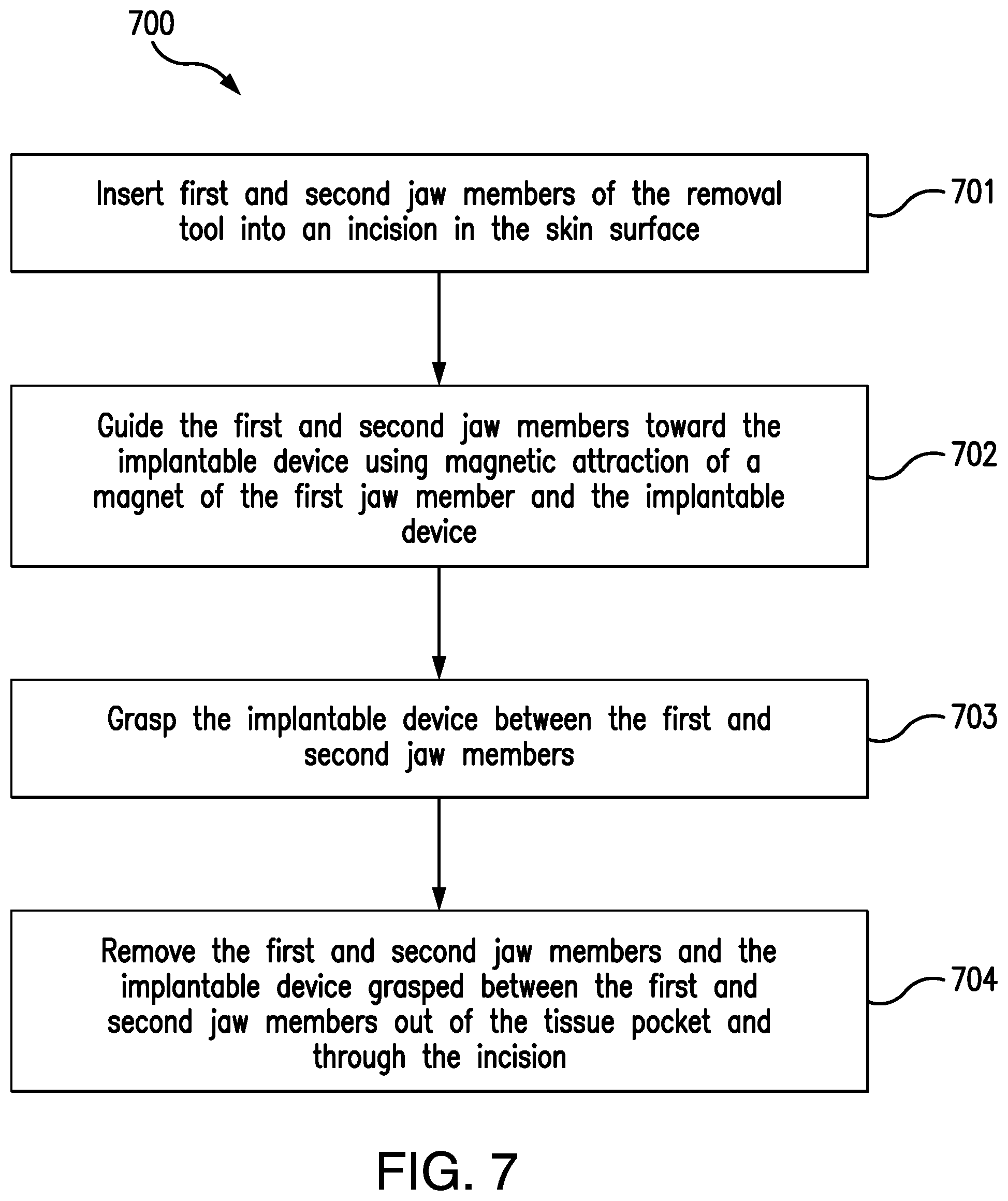 Patent US12102356 Figure 7 – Removal tool for a subcutaneous implantable device