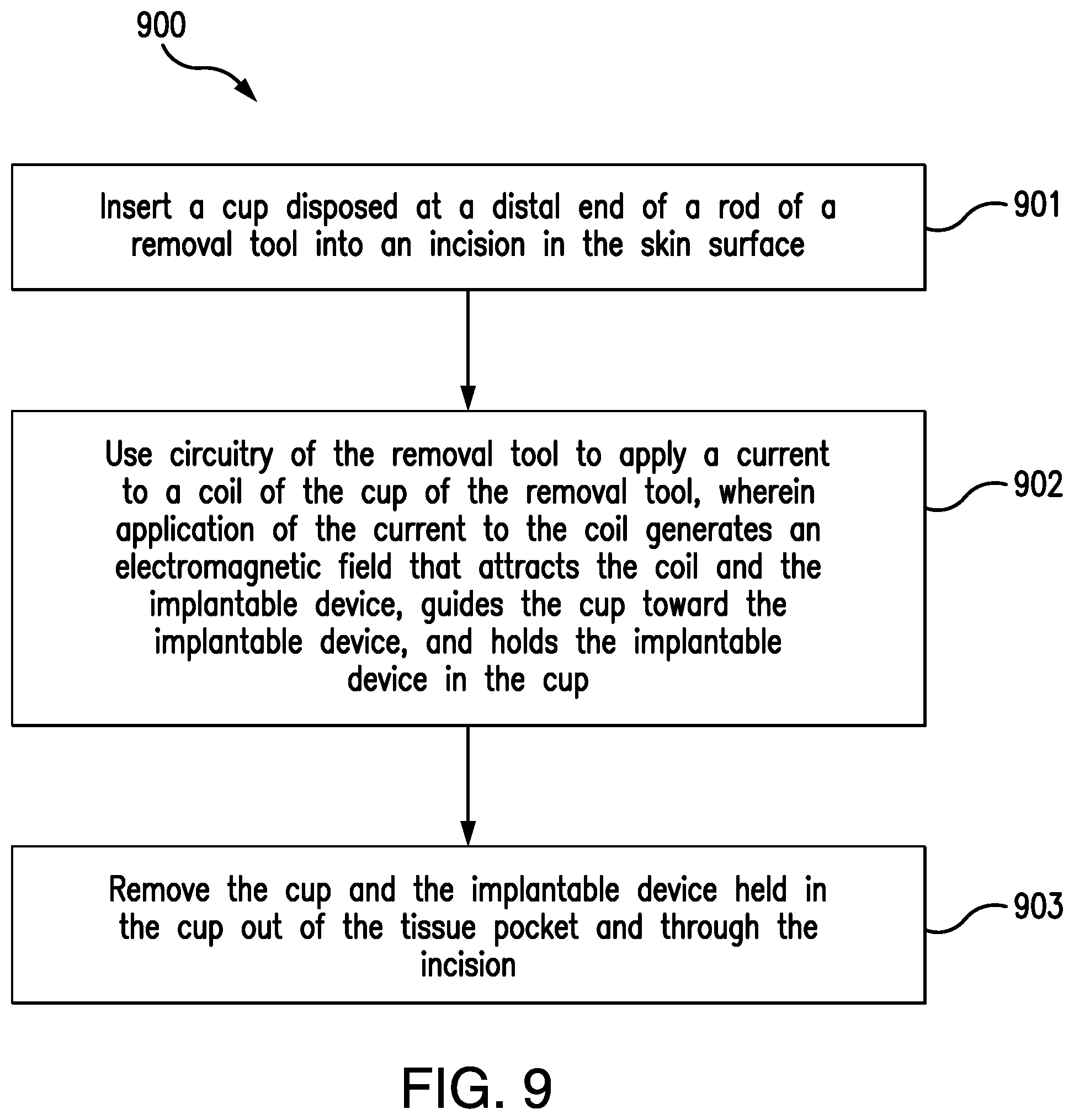 Patent US12102356 Figure 9 – Removal tool for a subcutaneous implantable device