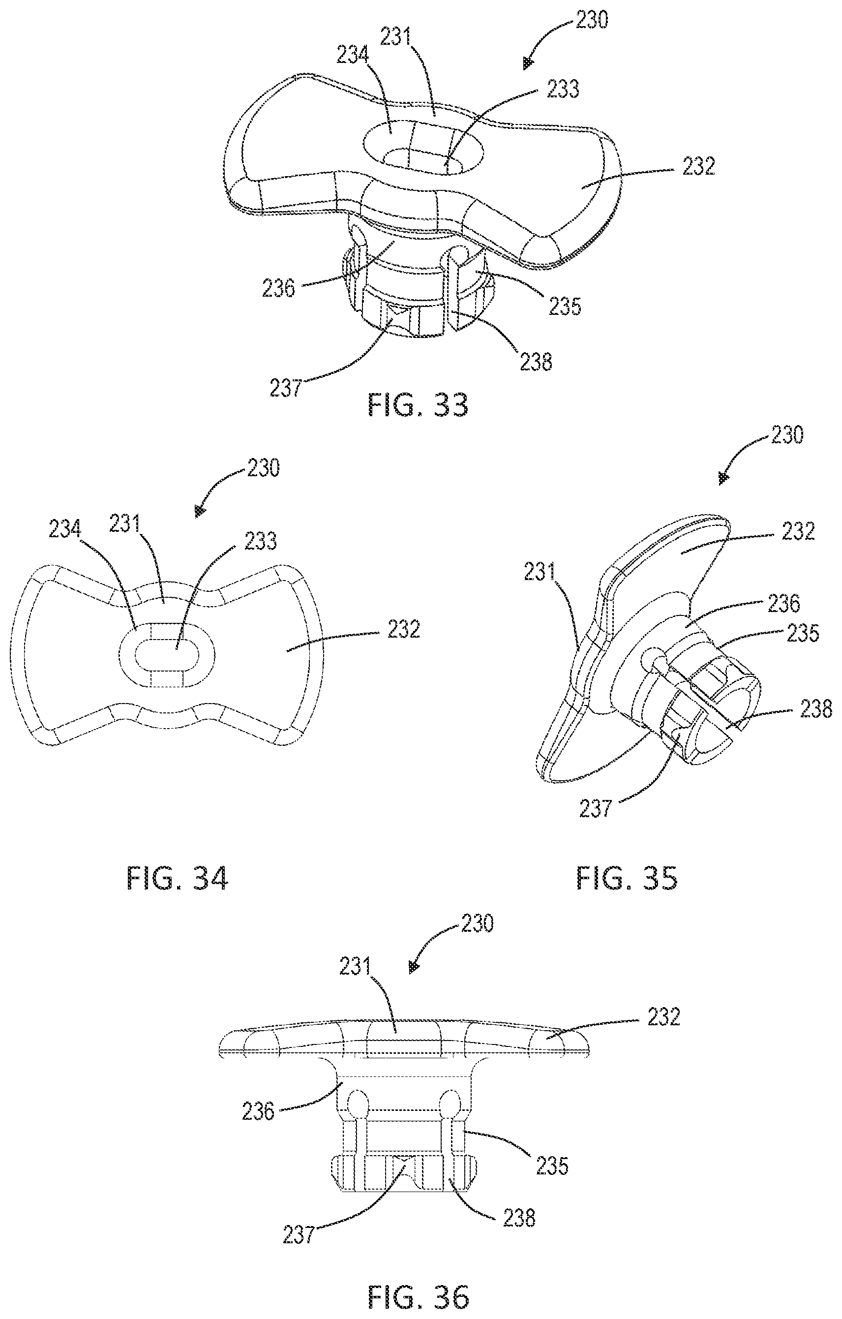 Patent US12102358 Figure 12 – Lateral vertebral lumbar plate system with integrated rotational control mechanism for screw retention
