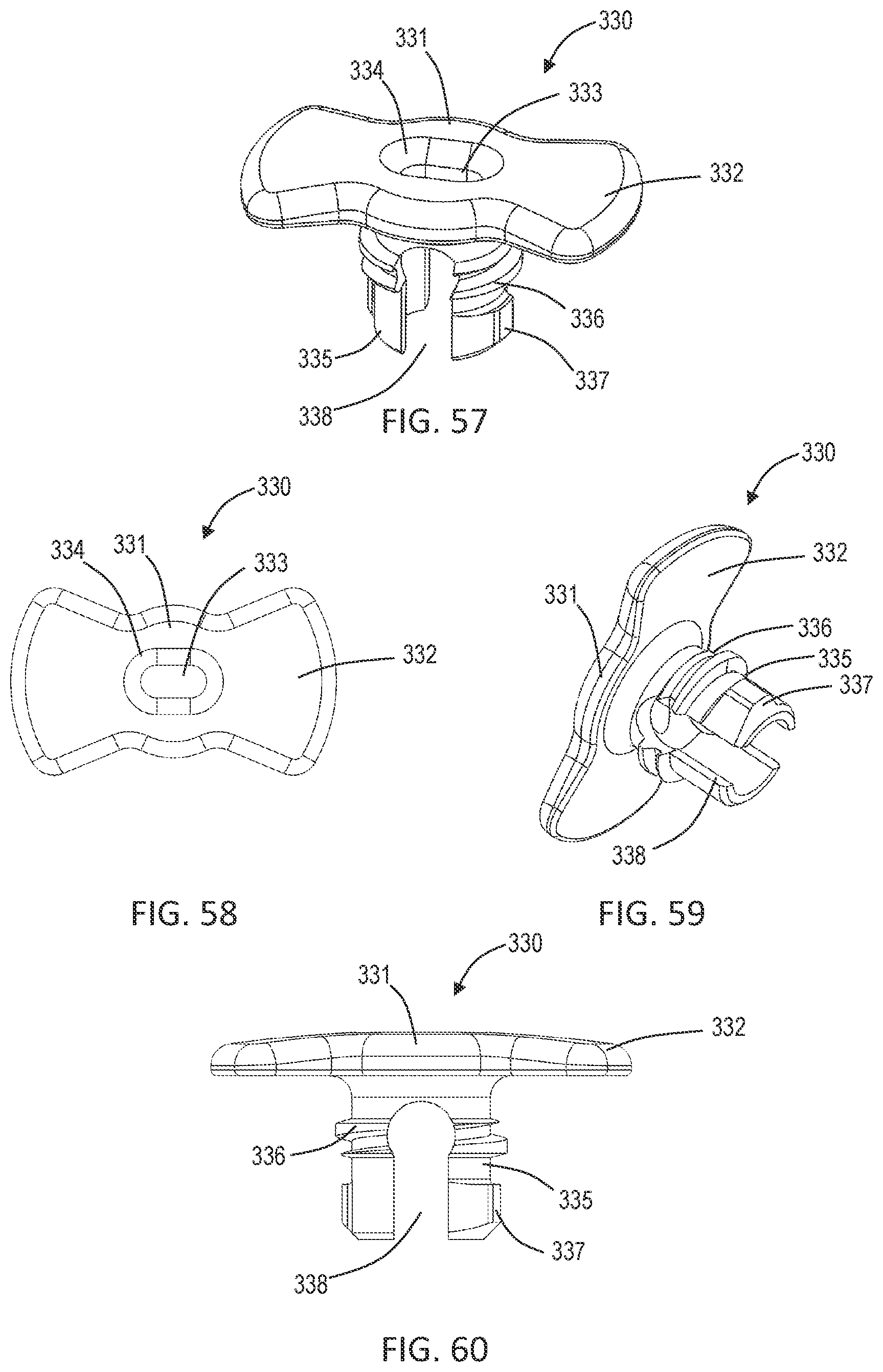 Patent US12102358 Figure 18 – Lateral vertebral lumbar plate system with integrated rotational control mechanism for screw retention