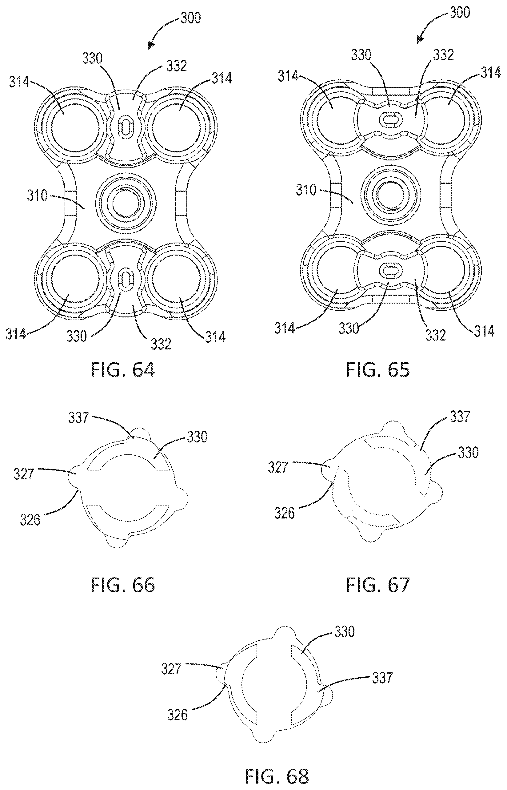 Patent US12102358 Figure 20 – Lateral vertebral lumbar plate system with integrated rotational control mechanism for screw retention
