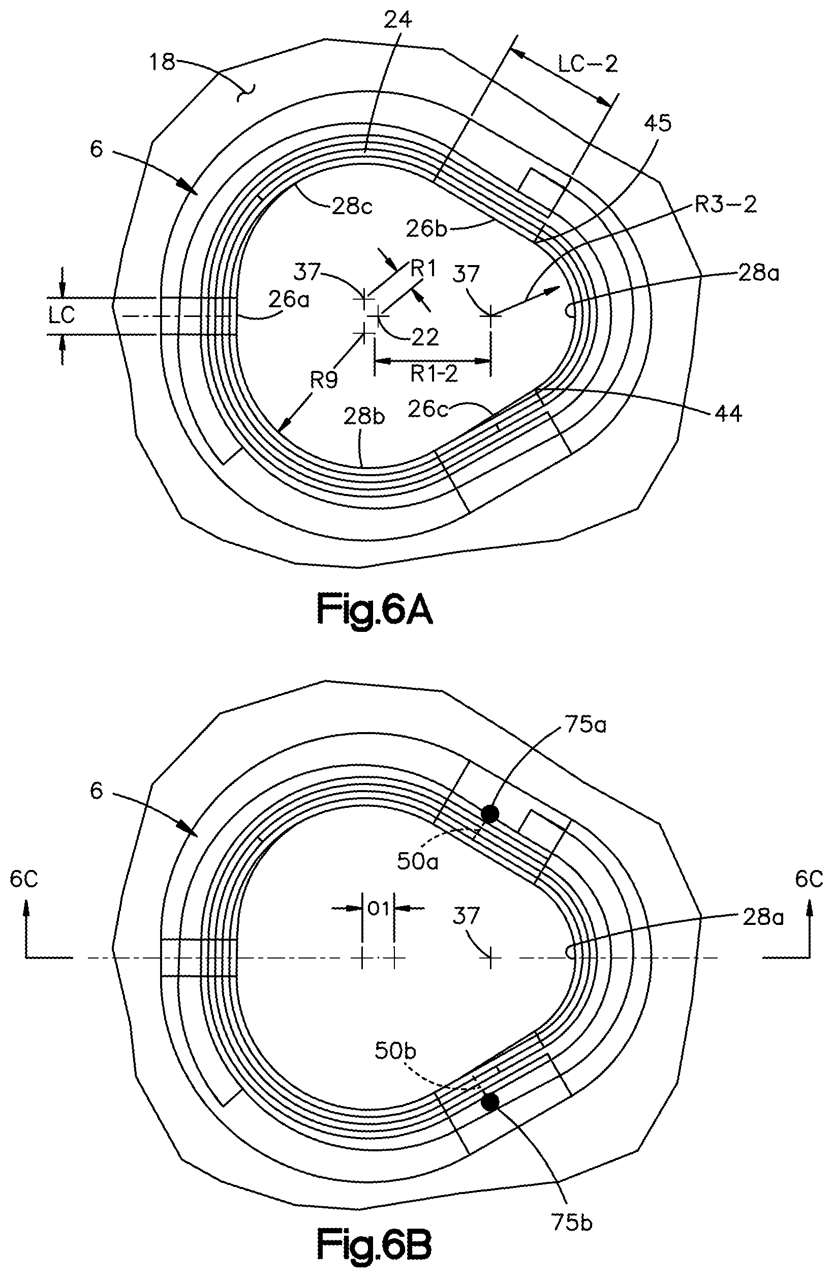 Patent US12102361 Figure 7 – Bone plates having multi-use screw holes for locking and compression screws, and related systems and methods