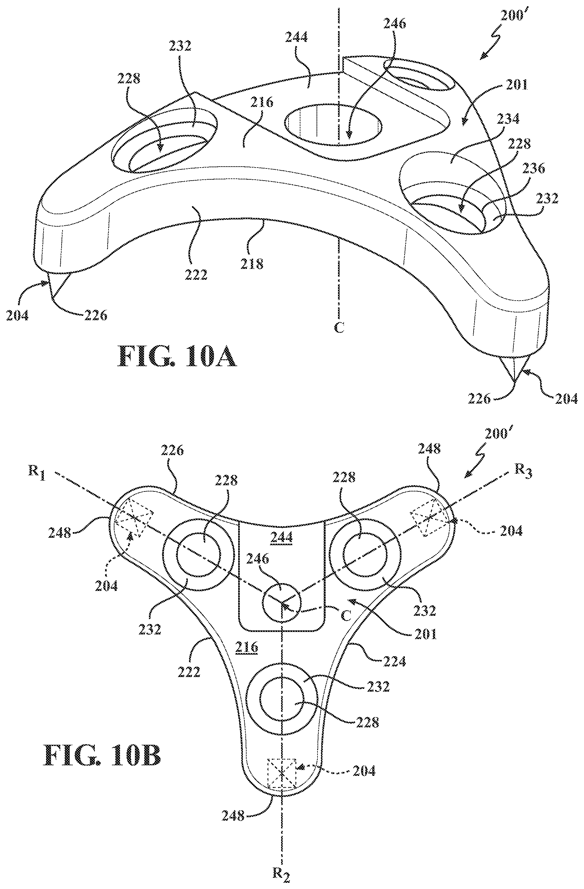 Patent US12102365 Figure 8 – Bone plate for attaching to an anatomic structure