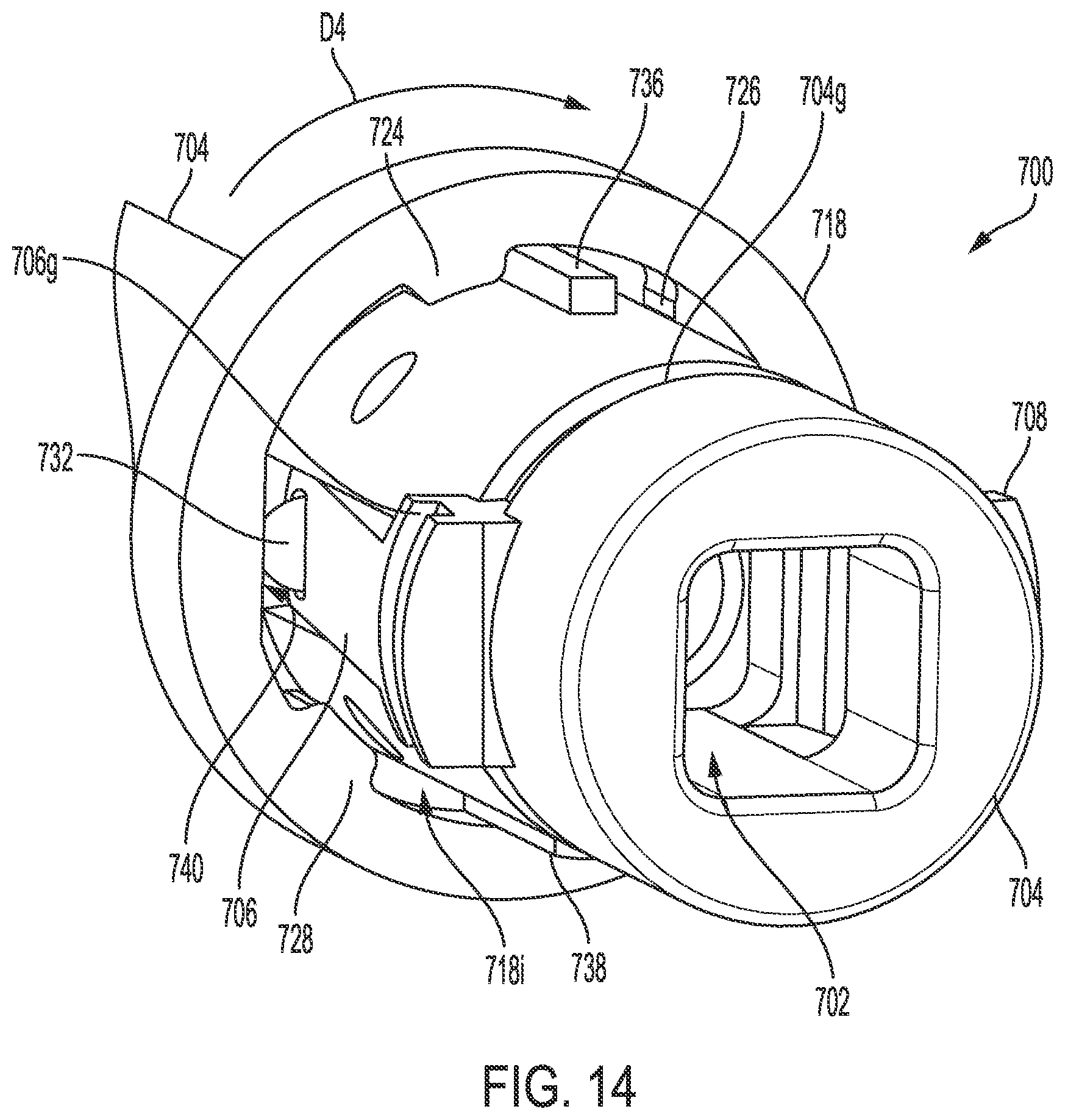 Patent US12102369 Figure 8 – Surgical impacting tool interfaces