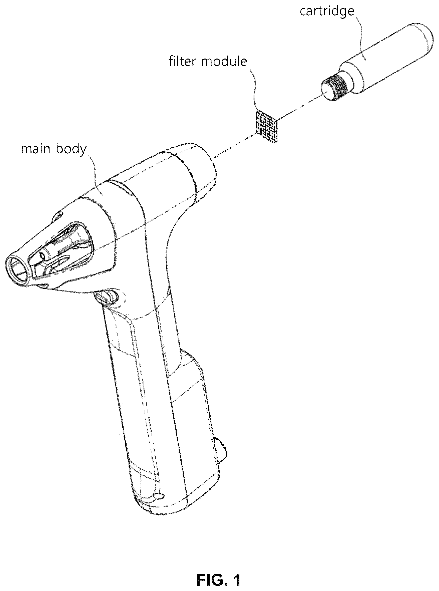Patent US12102371 Figure 1 – Filter module used for cooling system and cooling device