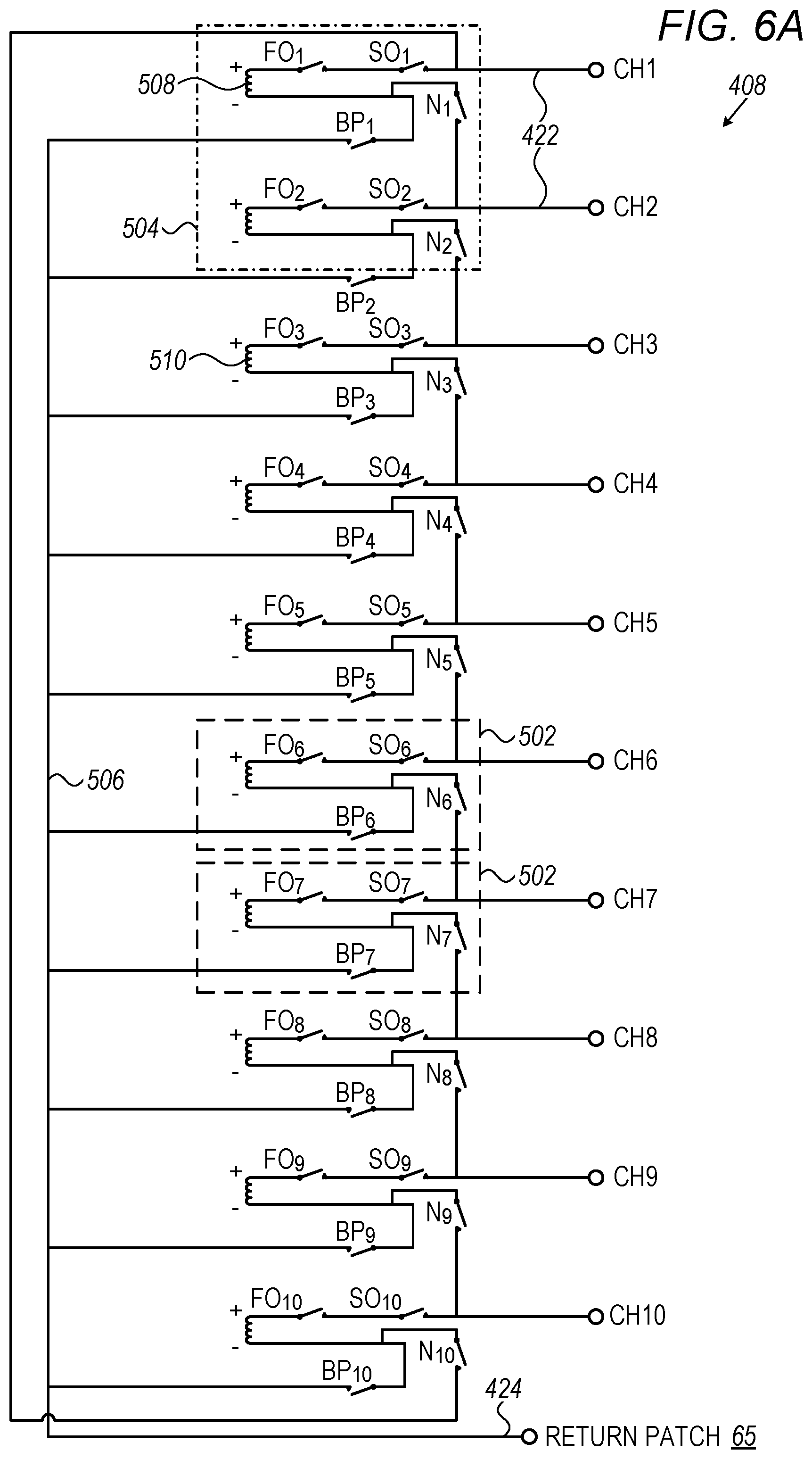 Patent US12102374 Figure 5 – Pulse generator for irreversible electroporation with switchable pulse application