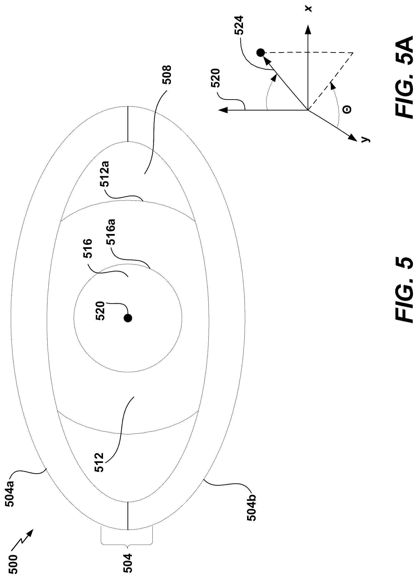 Patent US12102388 Figure 5 – Eye center of rotation determination, depth plane selection, and render camera positioning in display systems