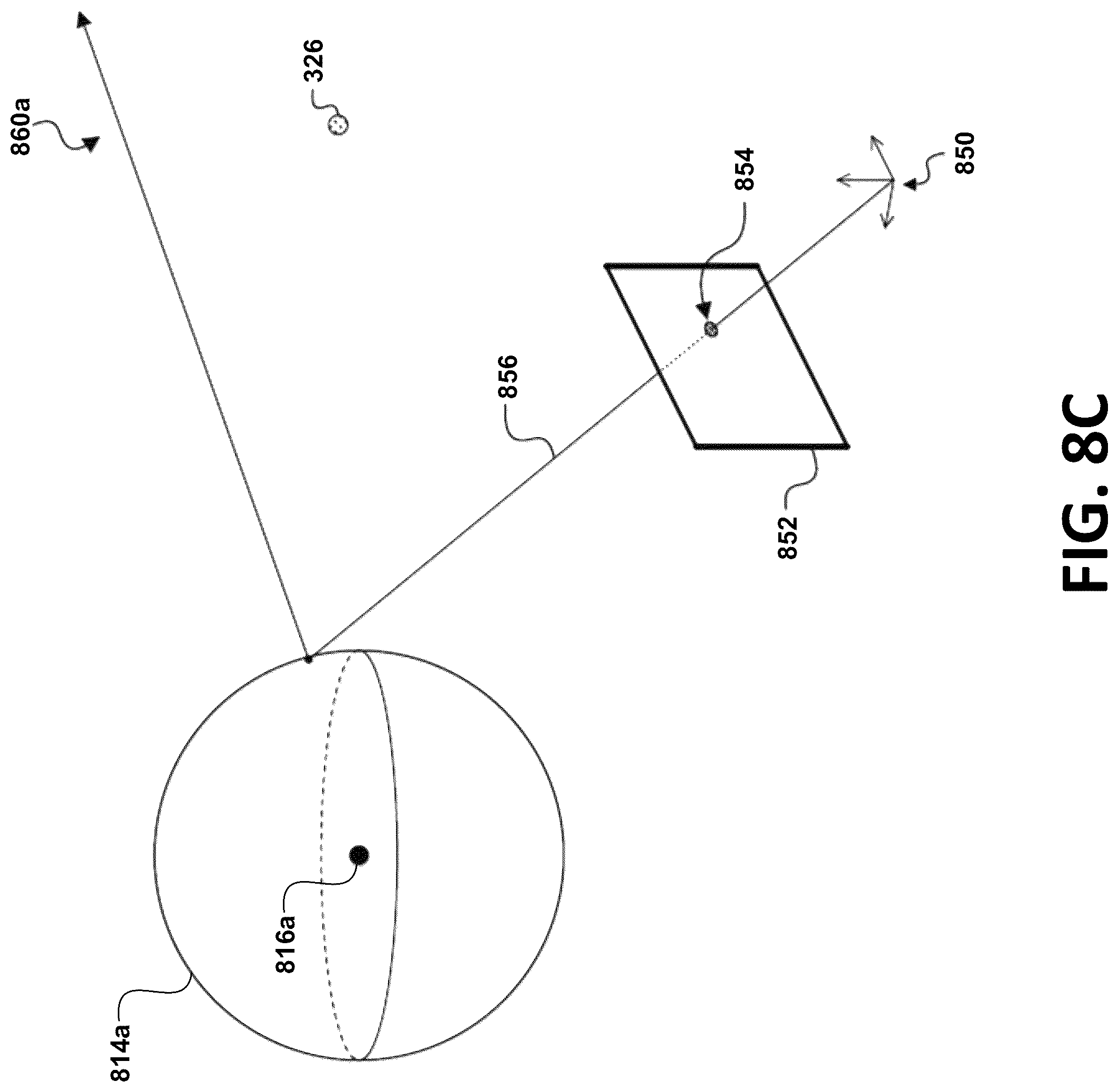 Patent US12102388 Figure 11 – Eye center of rotation determination, depth plane selection, and render camera positioning in display systems