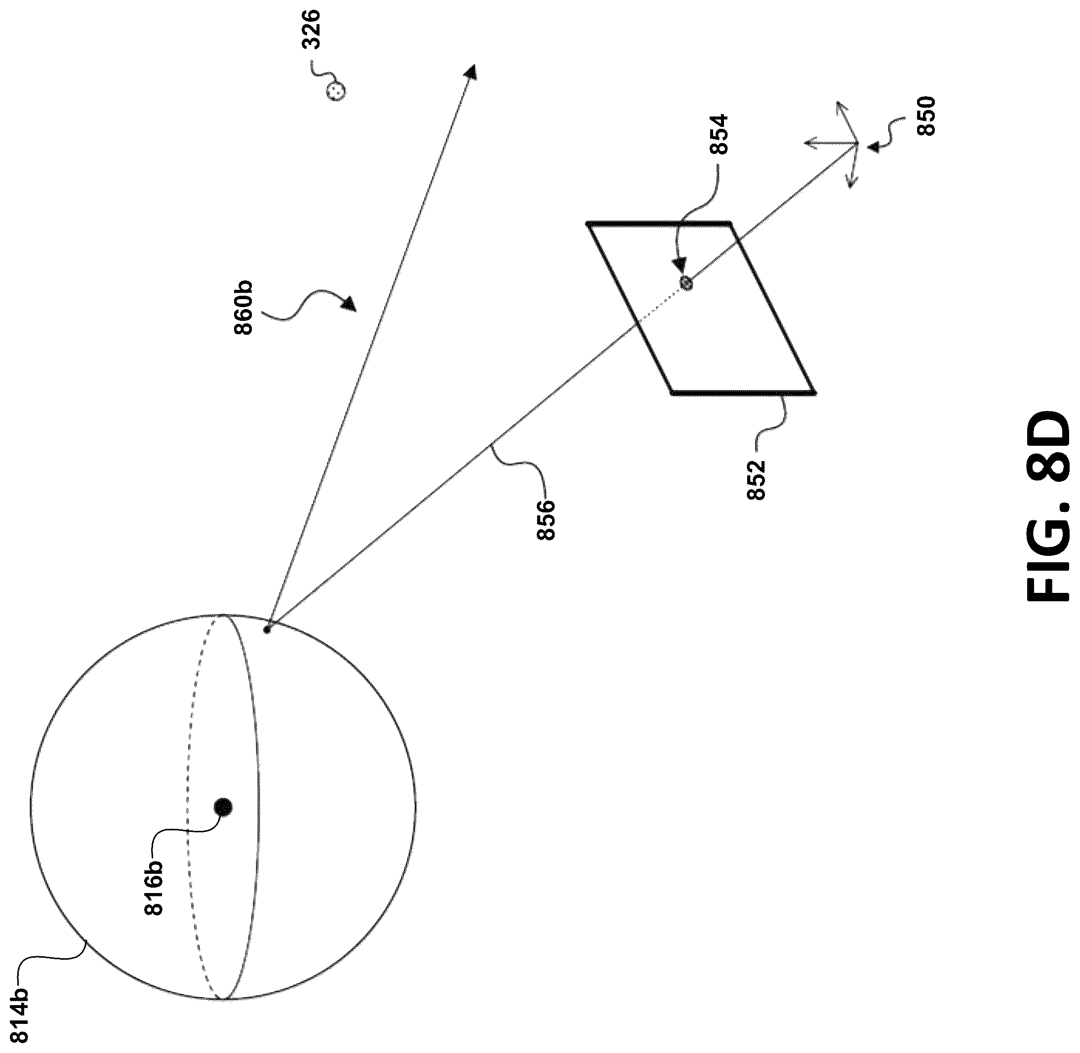 Patent US12102388 Figure 12 – Eye center of rotation determination, depth plane selection, and render camera positioning in display systems