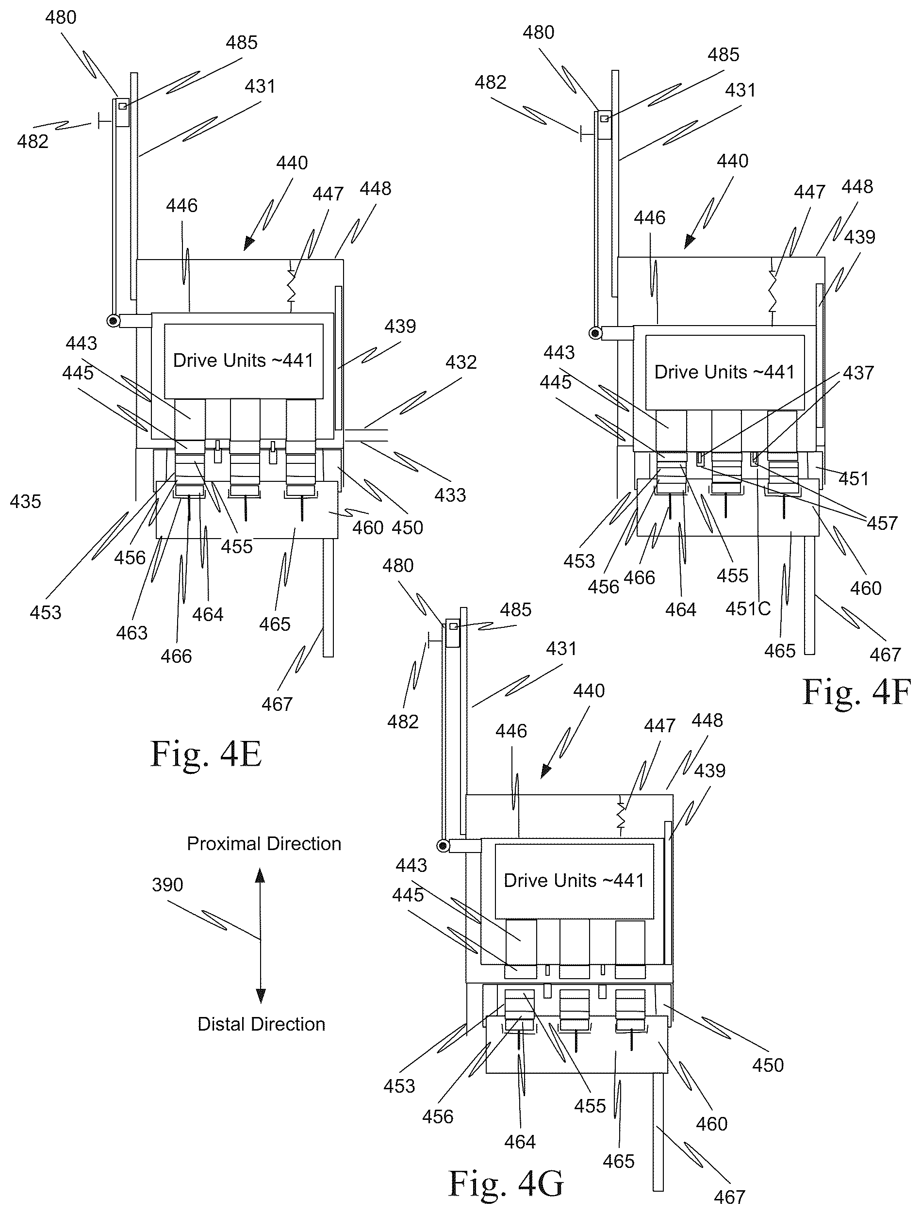 Patent US12102398 Figure 5 – Automated instrument preload engage/disengage mechanism